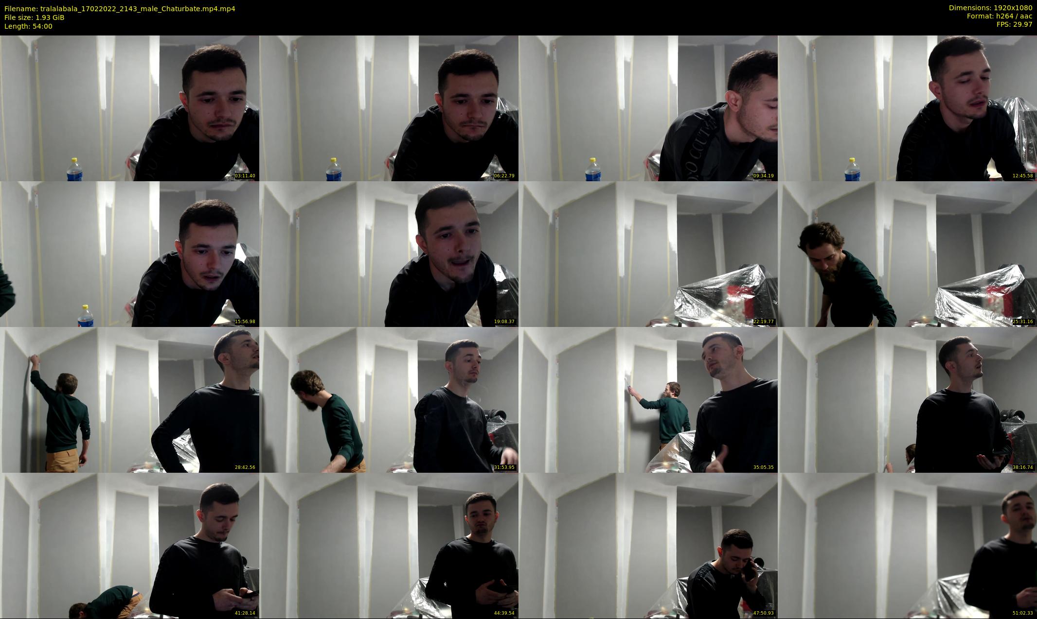 tralalabala — 54 minute Chaturbate male cam show recording, 1080p, Feb 17, 2022