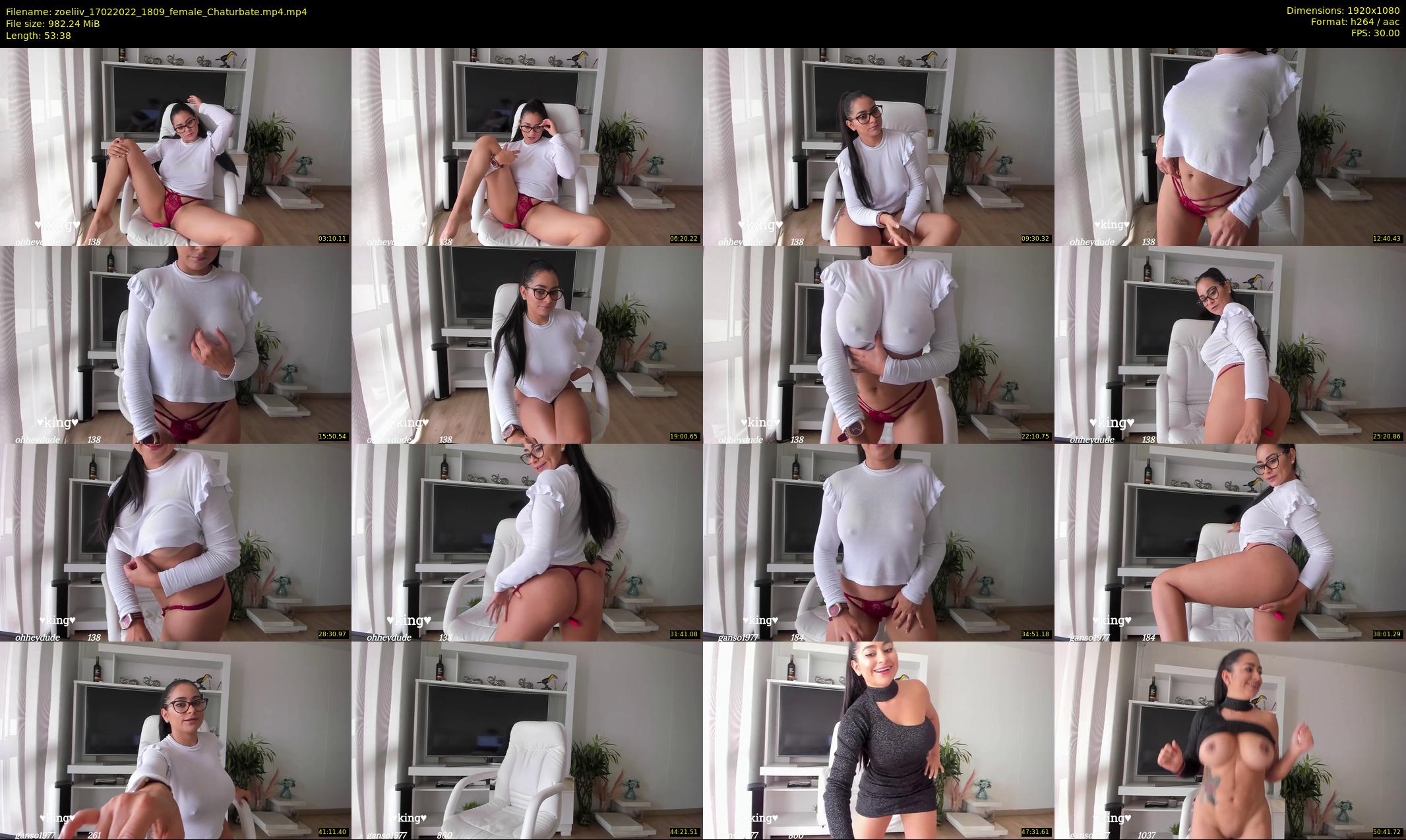 zoeliiv — 54 minute Chaturbate female cam show recording, 1080p, Feb 17, 2022