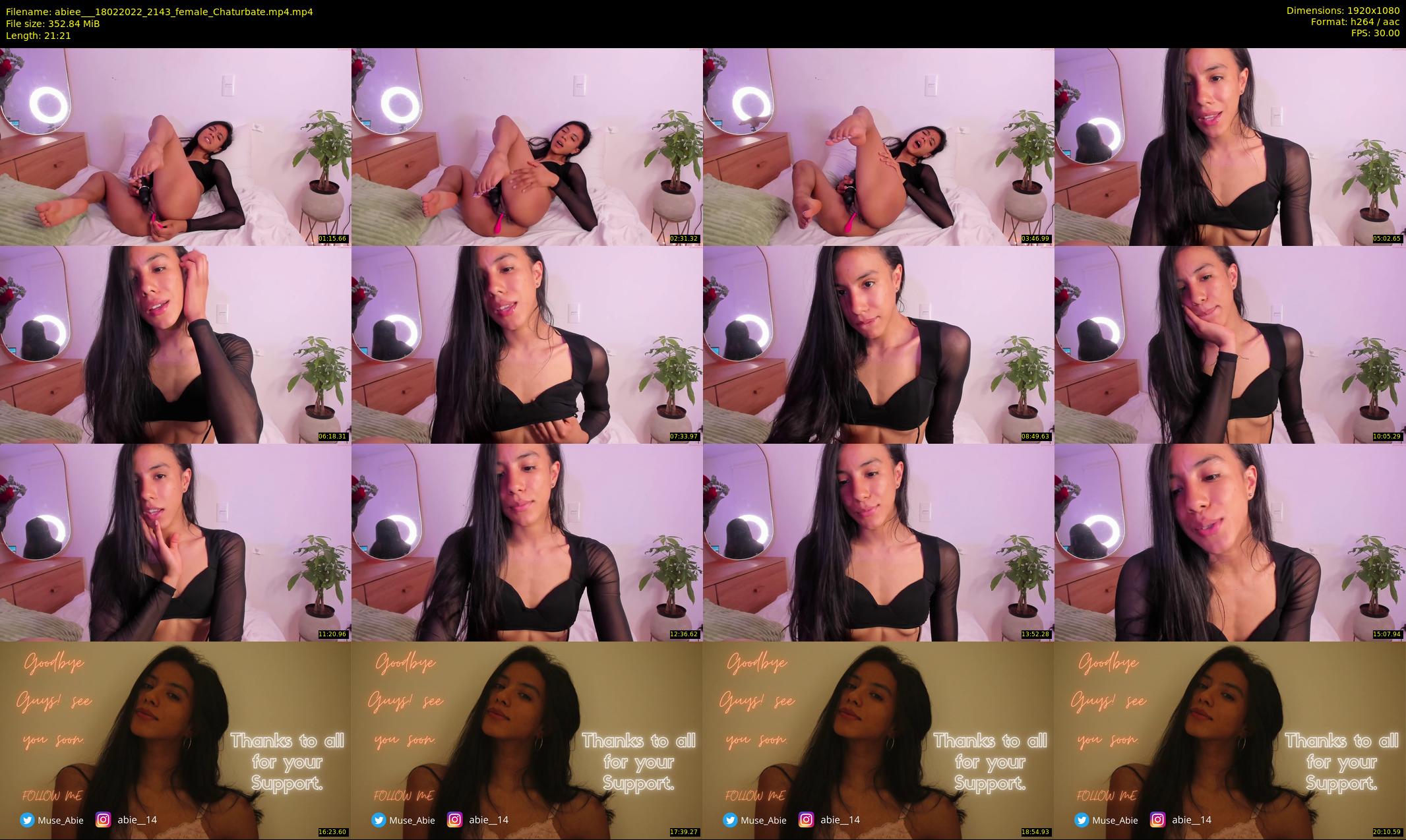abiee__ — 22 minute Chaturbate female cam show recording, 1080p, Feb 18, 2022