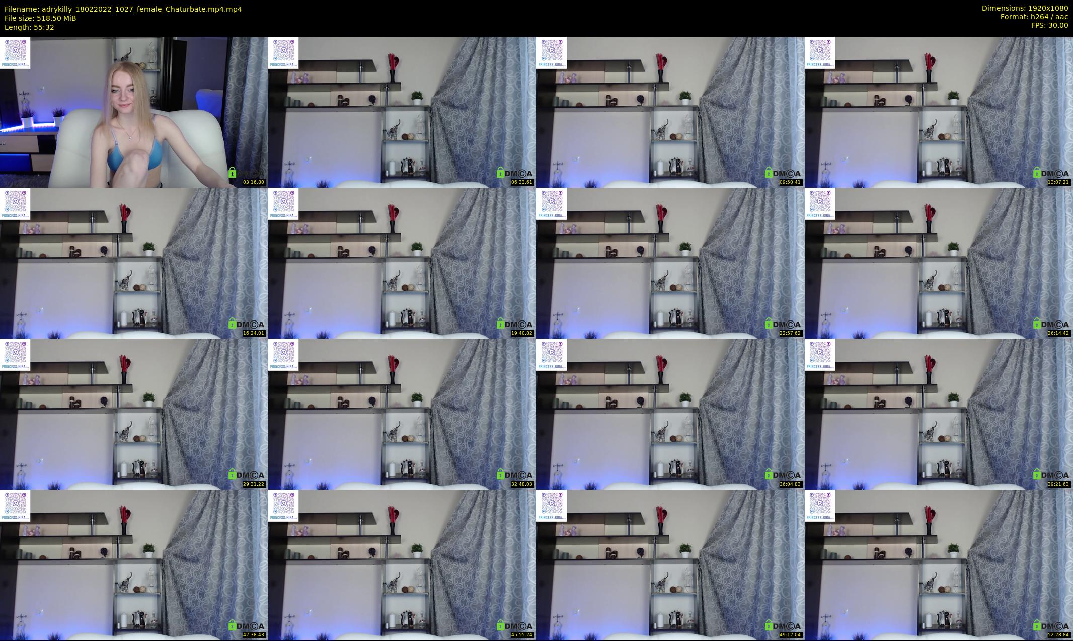 adrykilly — 56 minute Chaturbate female cam show recording, 1080p, Feb 18, 2022