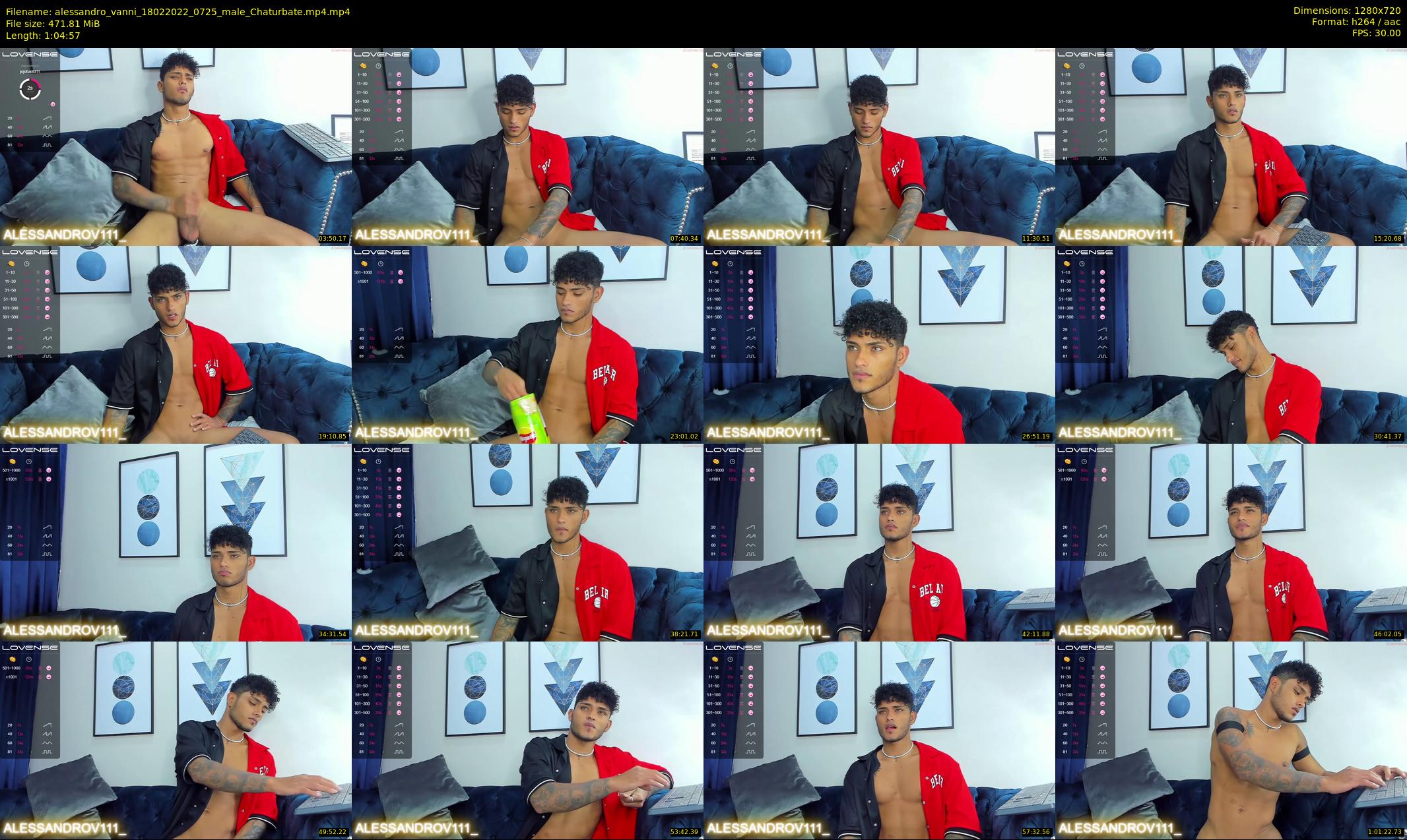 alessandro_vanni — 65 minute Chaturbate male cam show recording, 720p, Feb 18, 2022