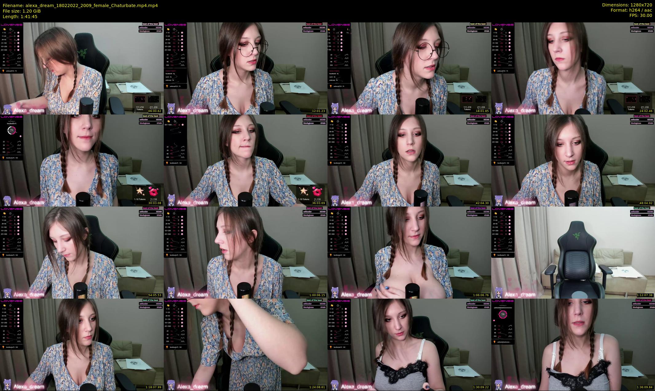 alexa_dream — 102 minute Chaturbate female cam show recording, 720p, Feb 18, 2022