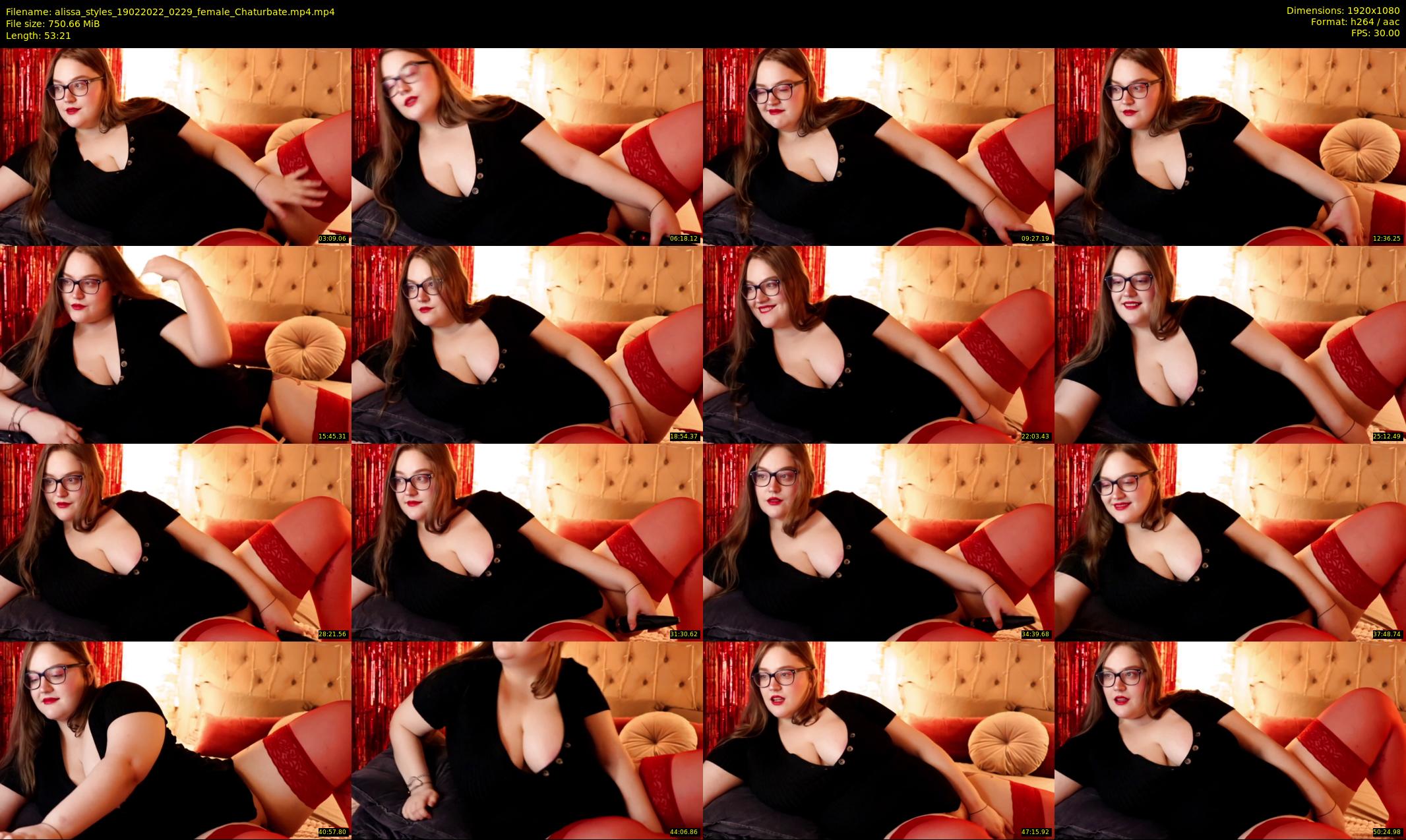 alissa_styles — 54 minute Chaturbate female cam show recording, 1080p, Feb 19, 2022
