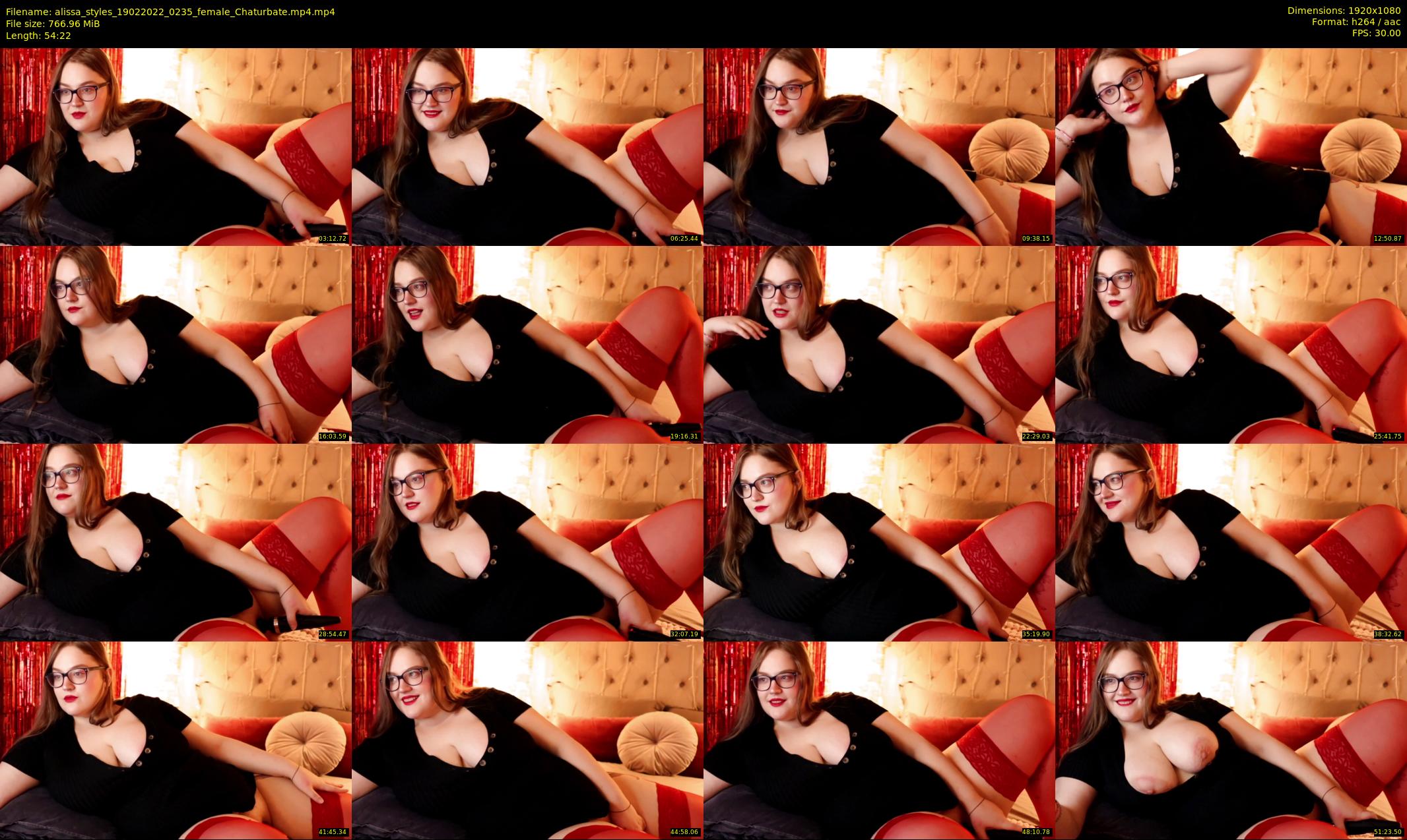 alissa_styles — 55 minute Chaturbate female cam show recording, 1080p, Feb 19, 2022