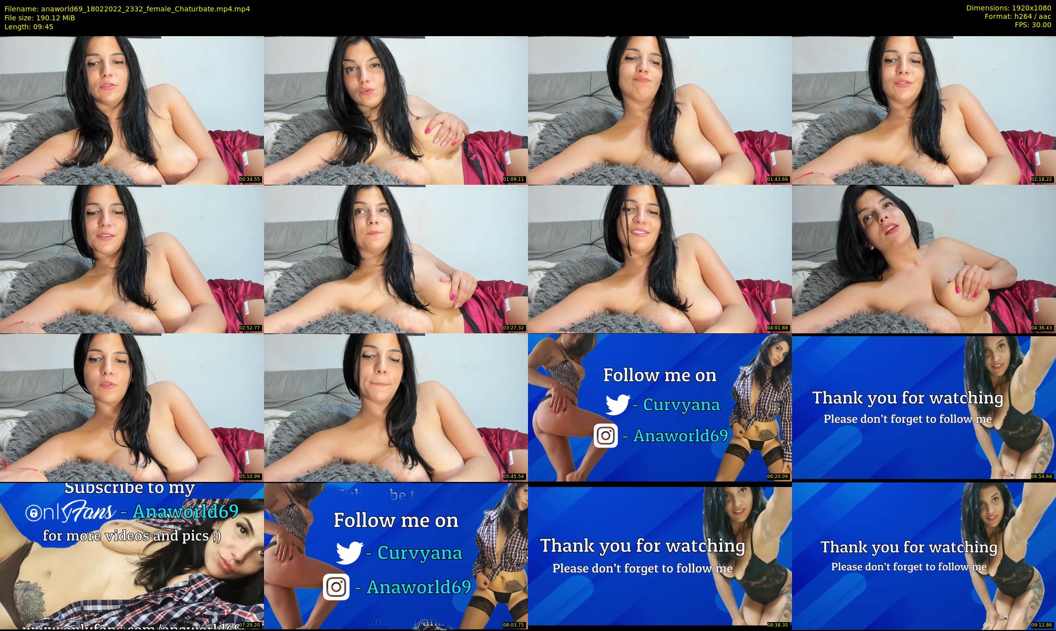 anaworld69 — 10 minute Chaturbate female cam show recording, 1080p, Feb 18, 2022