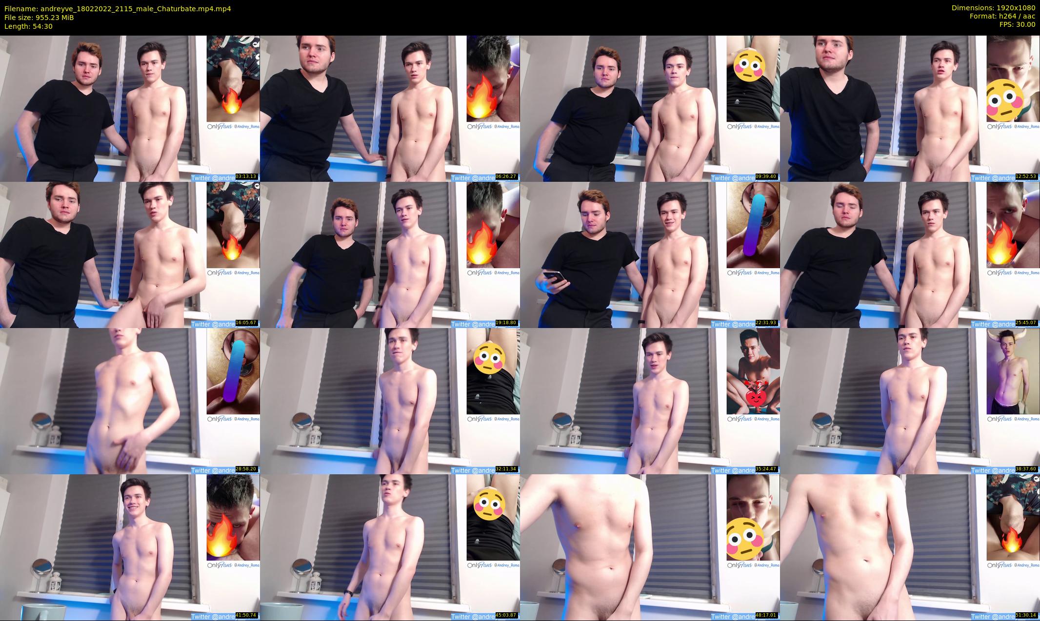 andreyve — 55 minute Chaturbate male cam show recording, 1080p, Feb 18, 2022