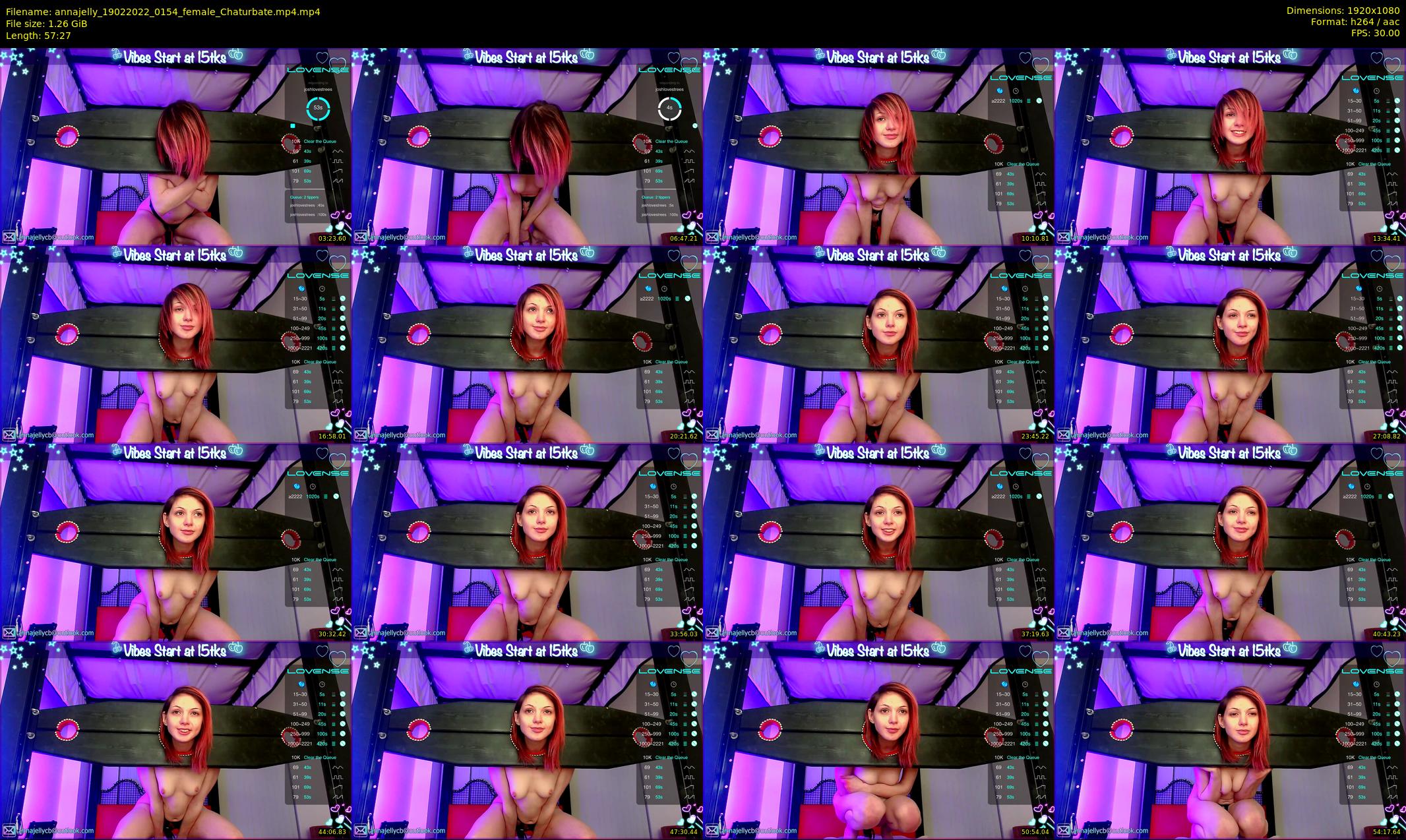 annajelly — 58 minute Chaturbate couple cam show recording, 1080p, Feb 19, 2022