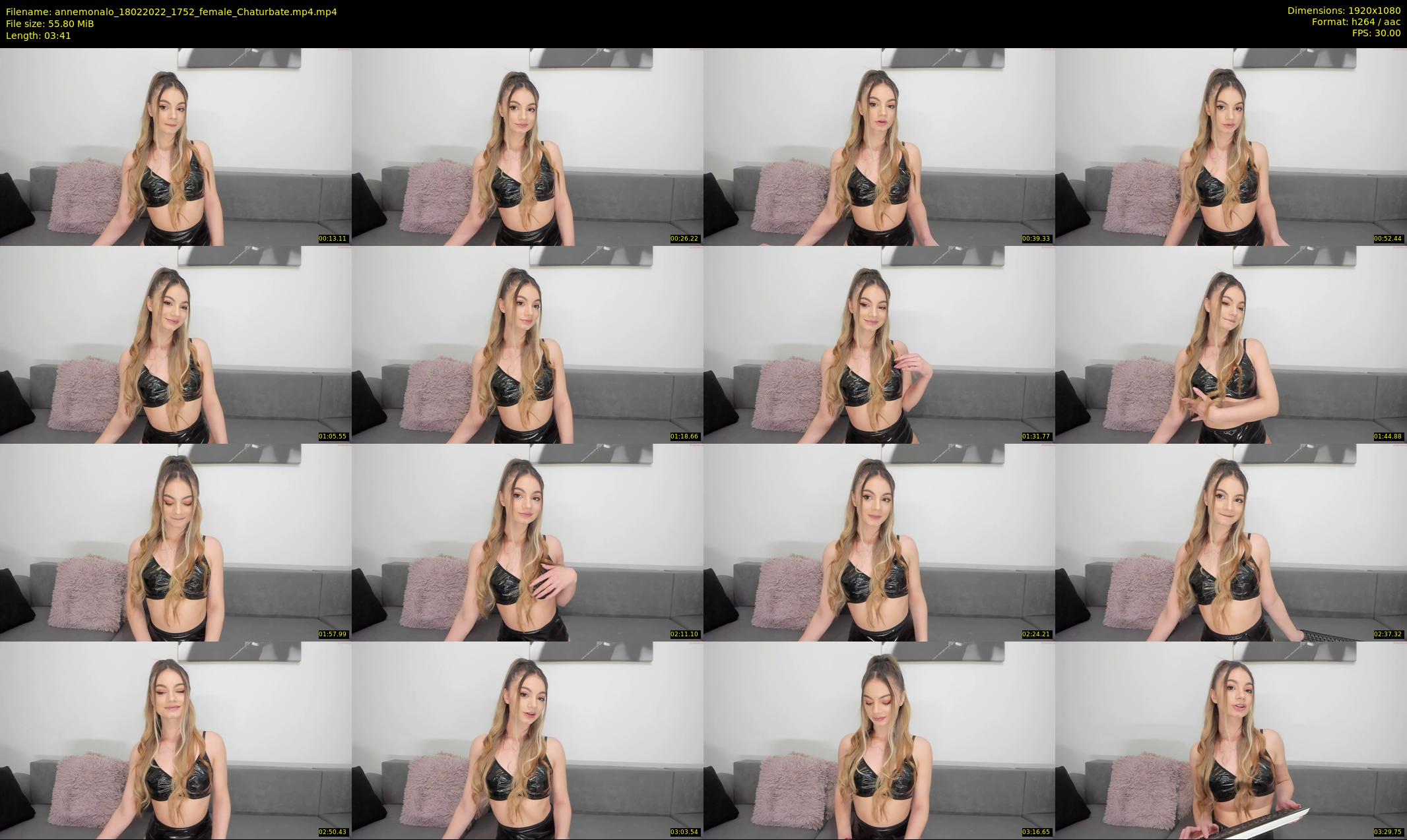 annemonalo — 4 minute Chaturbate female cam show recording, 1080p, Feb 18, 2022