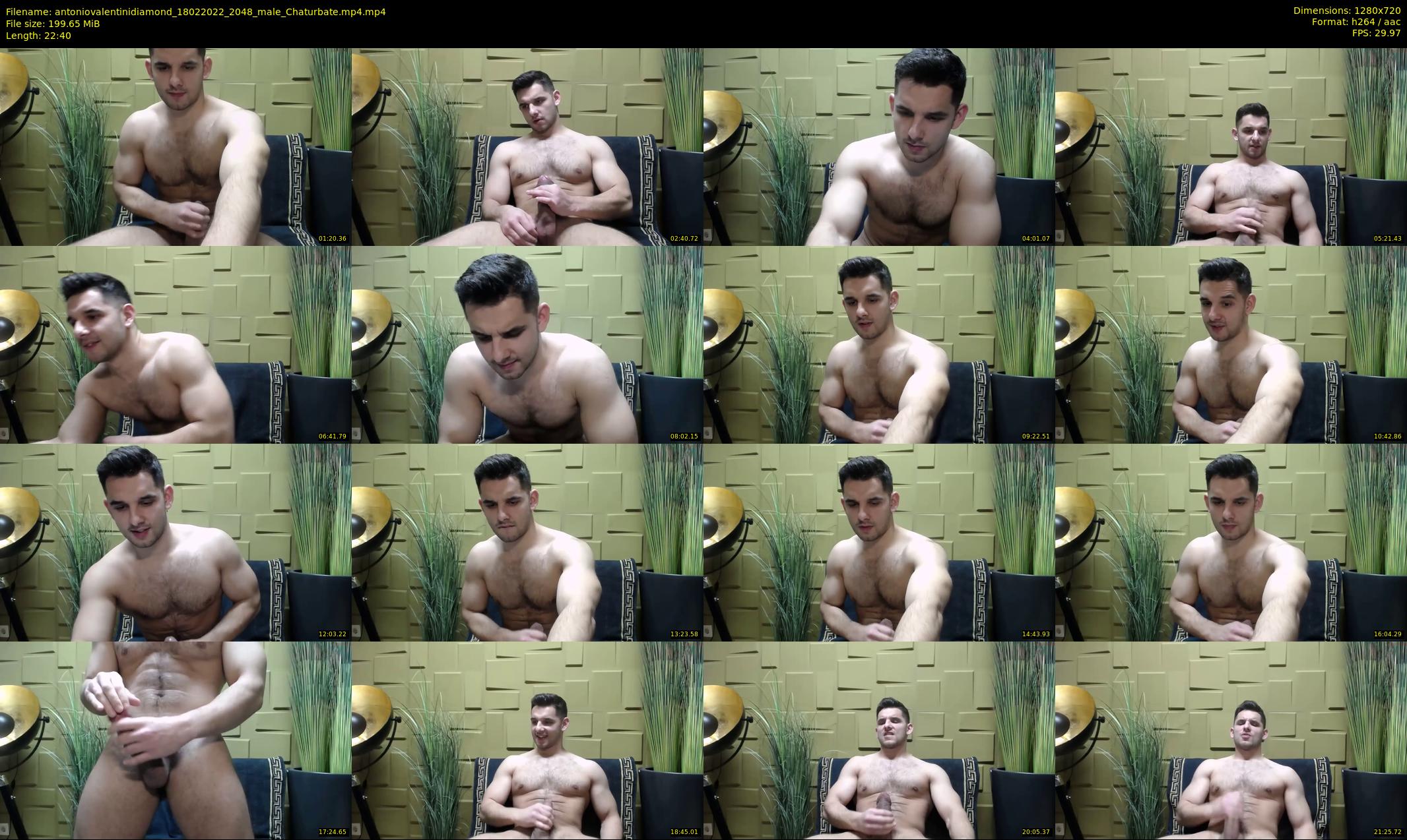 antoniovalentinidiamond — 23 minute Chaturbate male cam show recording, 720p, Feb 18, 2022