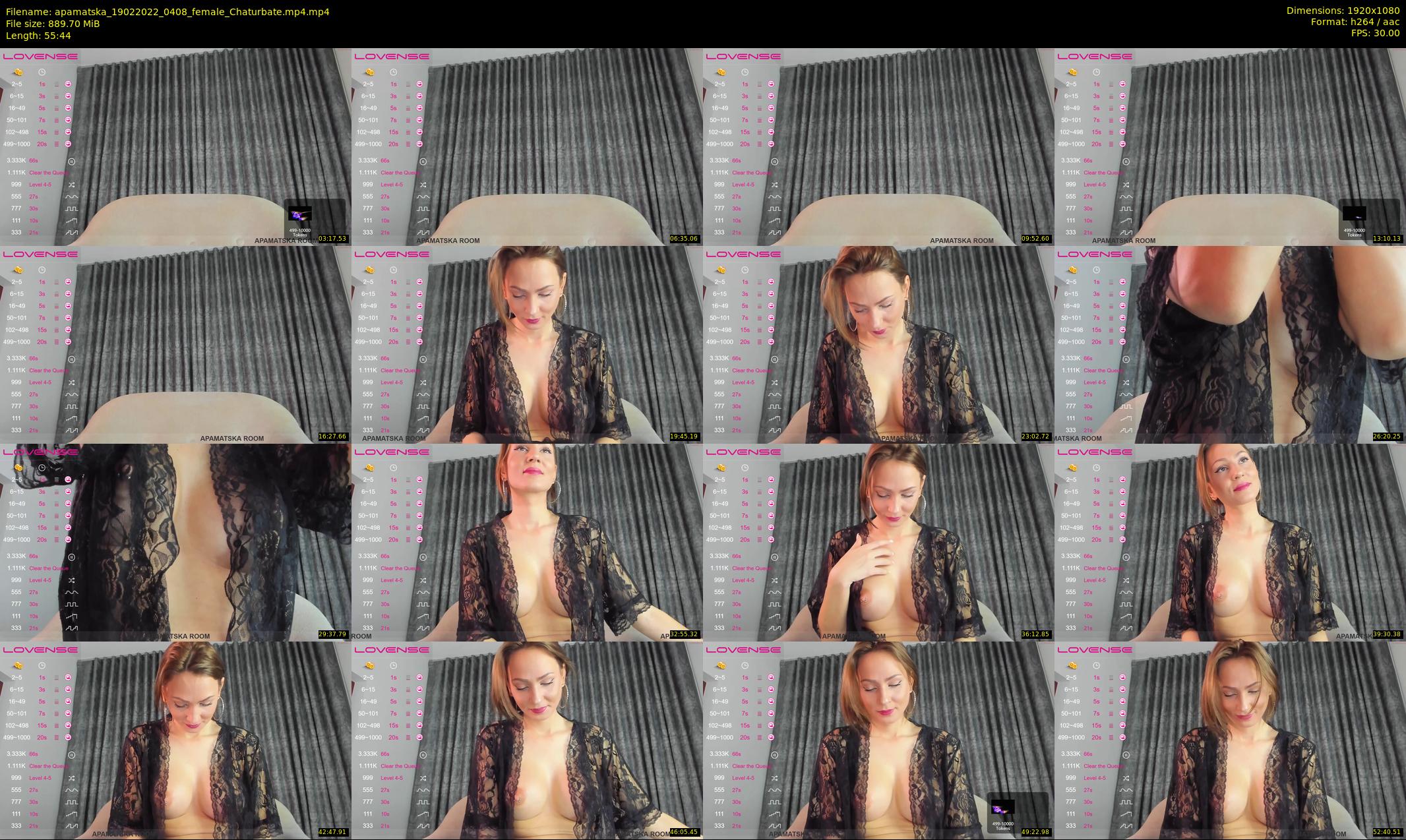 apamatska — 56 minute Chaturbate female cam show recording, 1080p, Feb 19, 2022