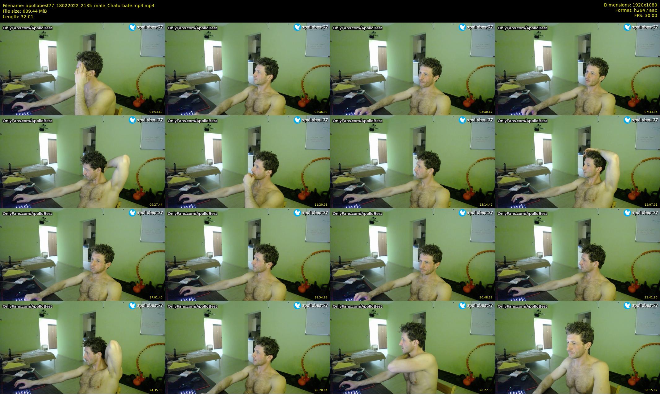 apollobest77 — 33 minute Chaturbate male cam show recording, 1080p, Feb 18, 2022