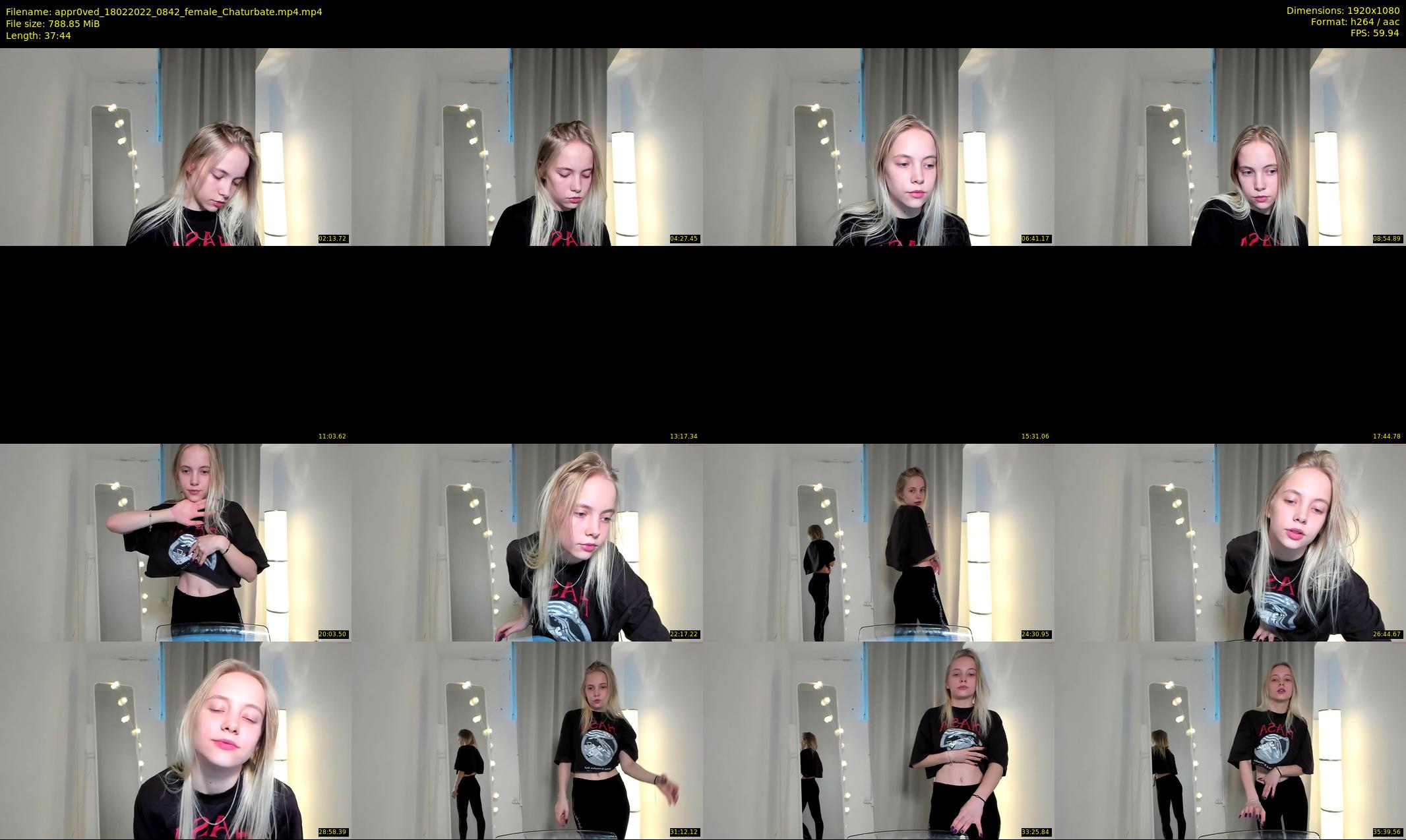 appr0ved — 38 minute Chaturbate female cam show recording, 1080p, Feb 18, 2022
