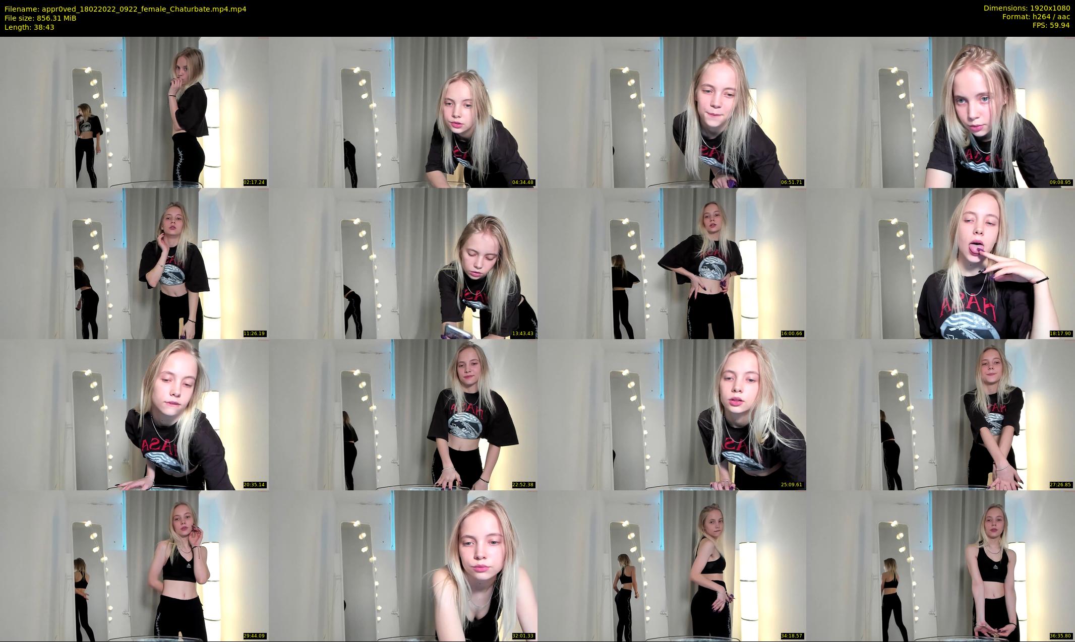 appr0ved — 39 minute Chaturbate female cam show recording, 1080p, Feb 18, 2022