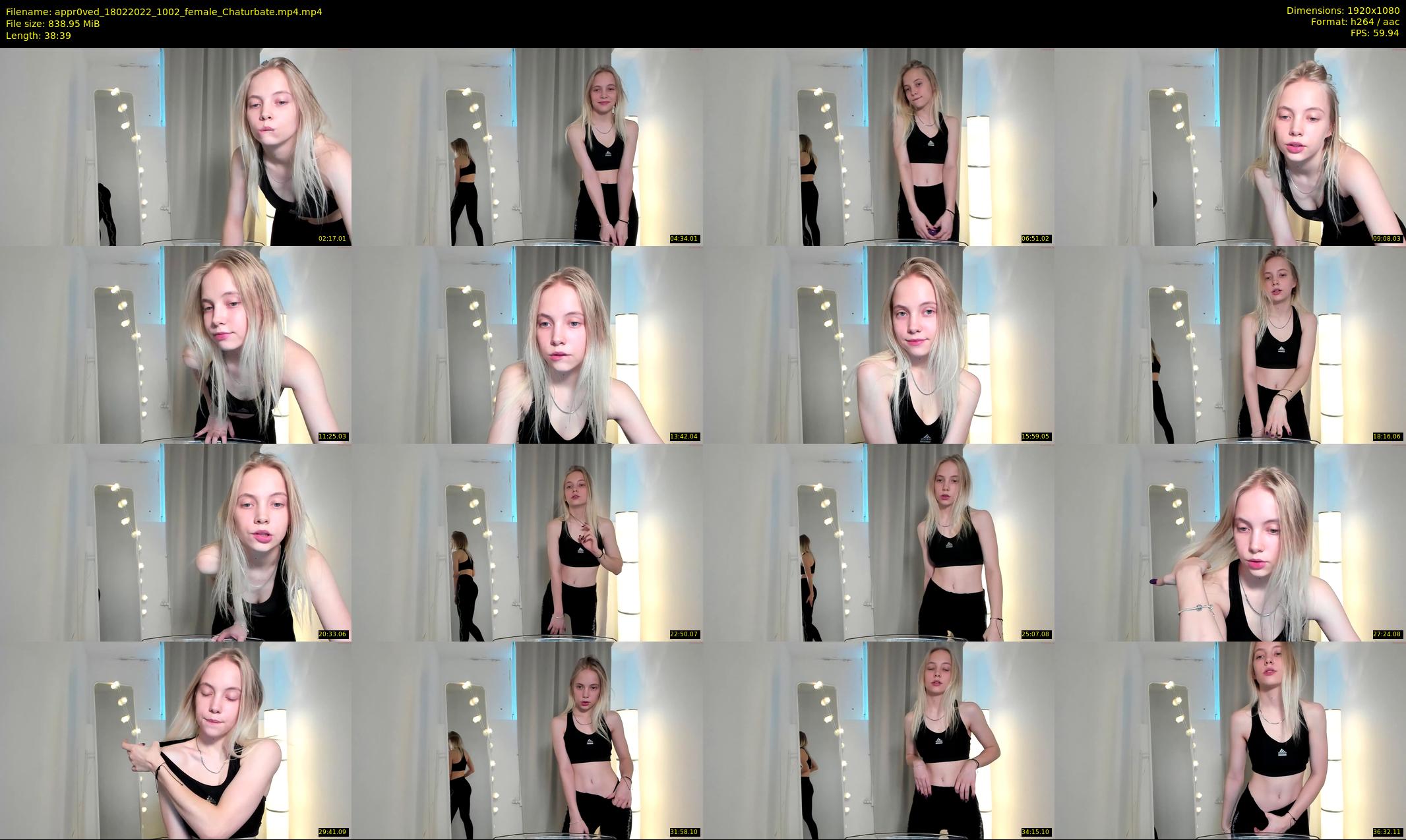 appr0ved — 39 minute Chaturbate female cam show recording, 1080p, Feb 18, 2022