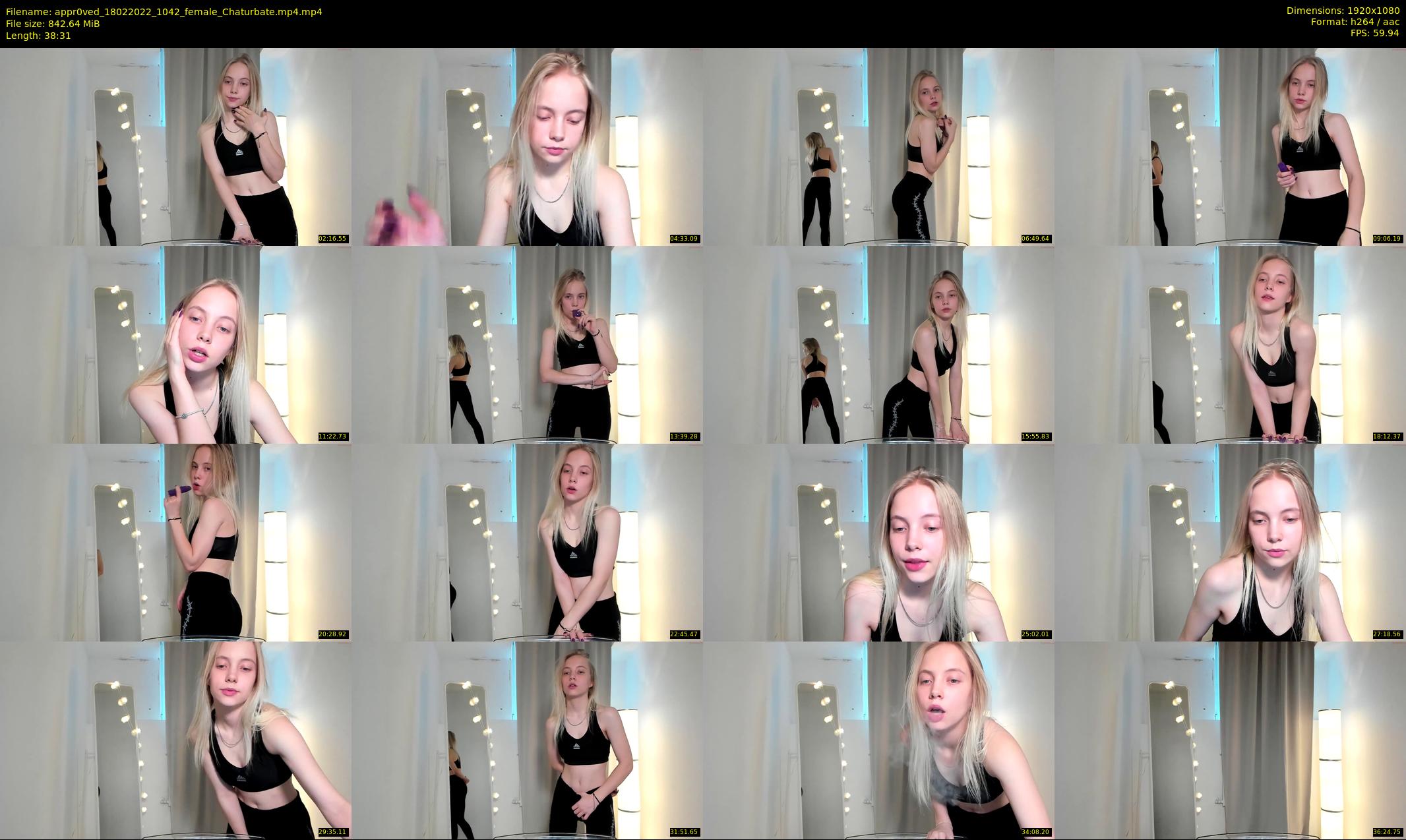 appr0ved — 39 minute Chaturbate female cam show recording, 1080p, Feb 18, 2022