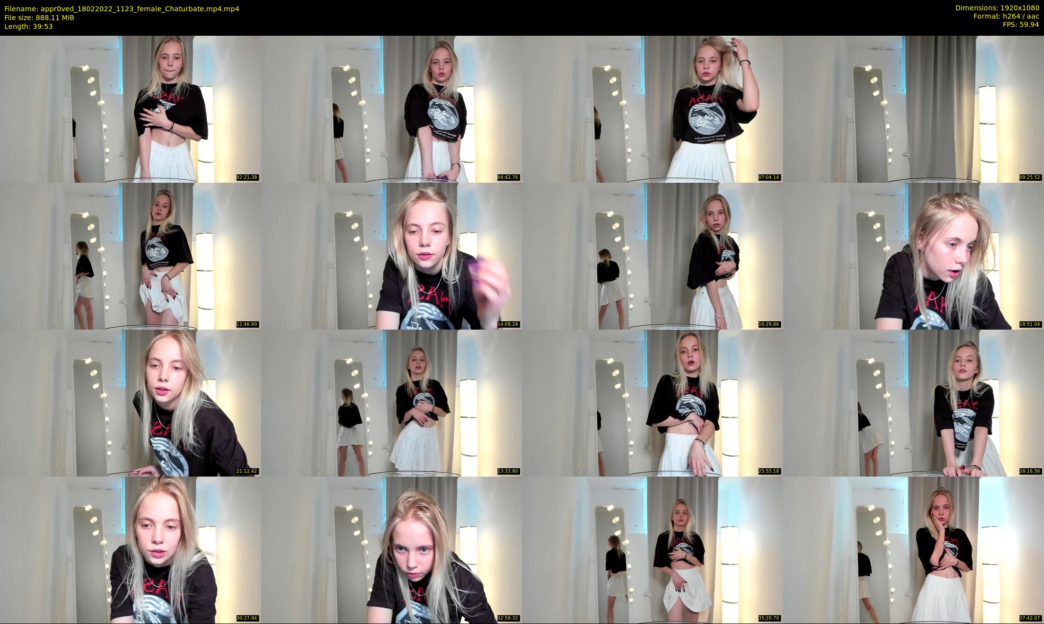 appr0ved — 40 minute Chaturbate female cam show recording, 1080p, Feb 18, 2022