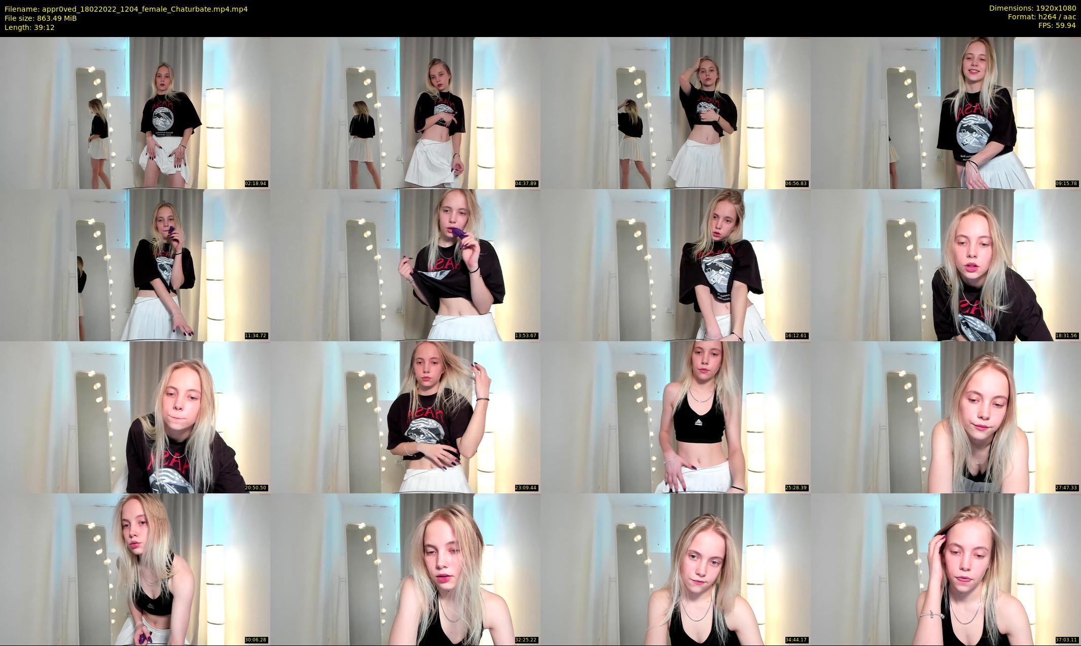 appr0ved — 40 minute Chaturbate female cam show recording, 1080p, Feb 18, 2022