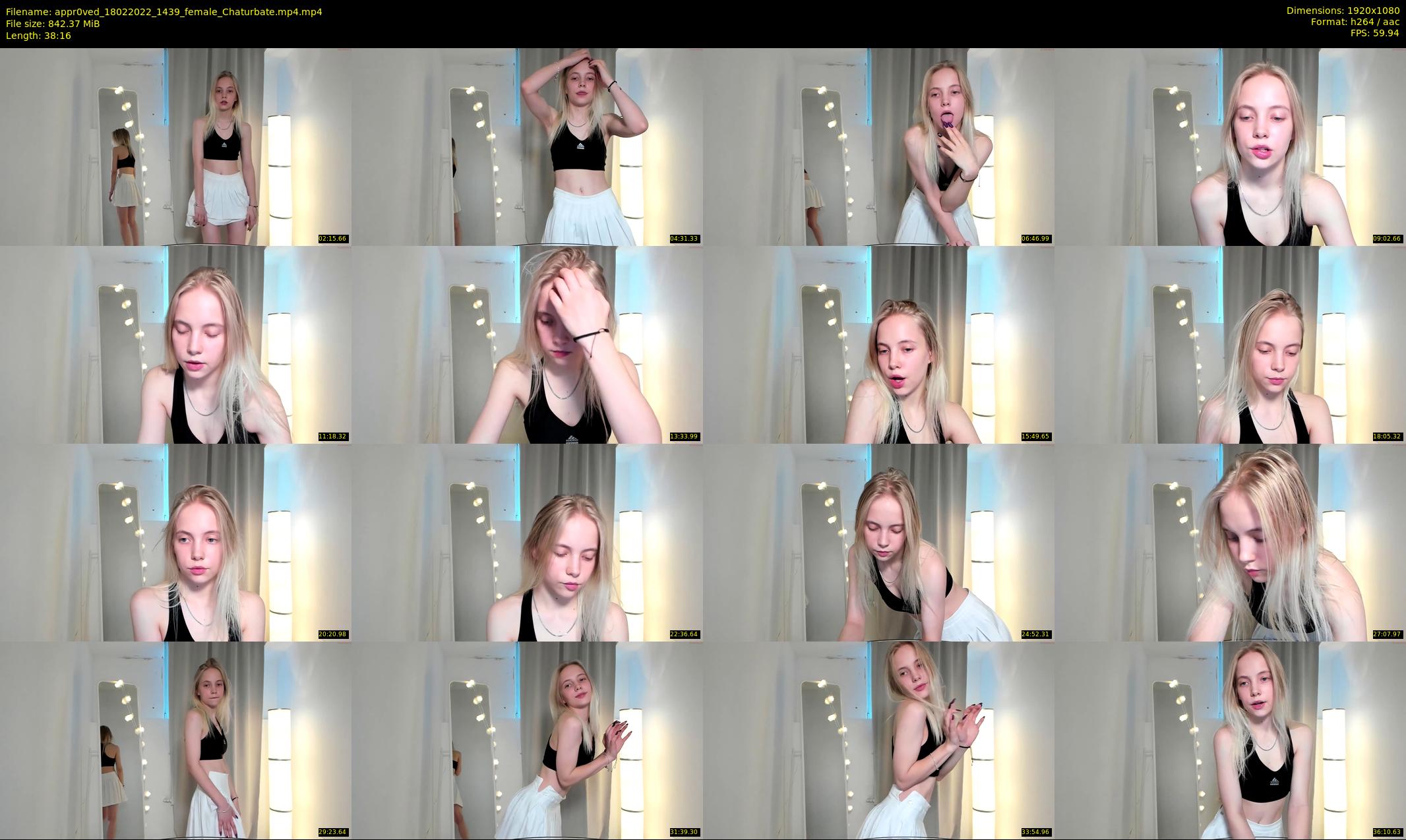 appr0ved — 39 minute Chaturbate female cam show recording, 1080p, Feb 18, 2022