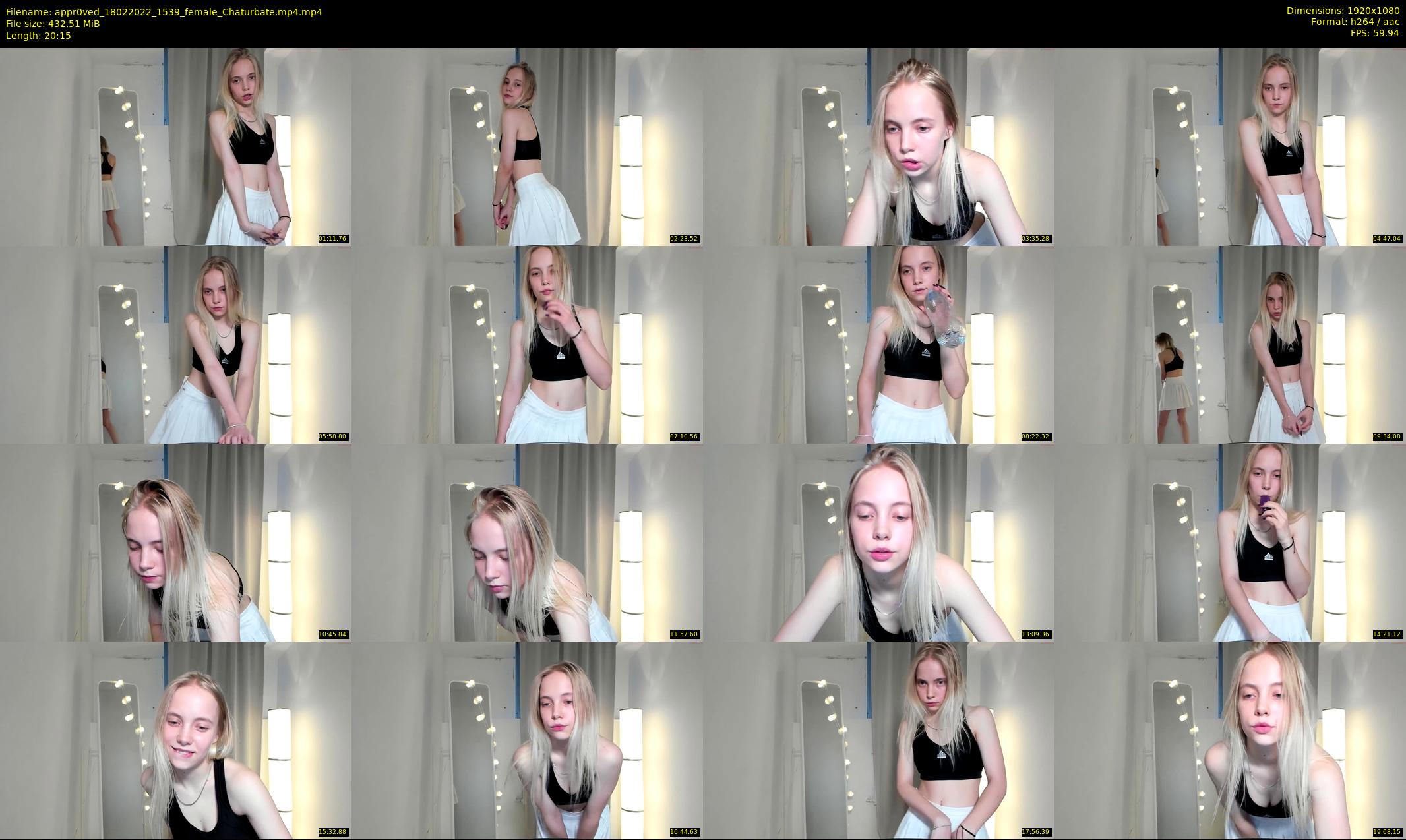 appr0ved — 21 minute Chaturbate female cam show recording, 1080p, Feb 18, 2022