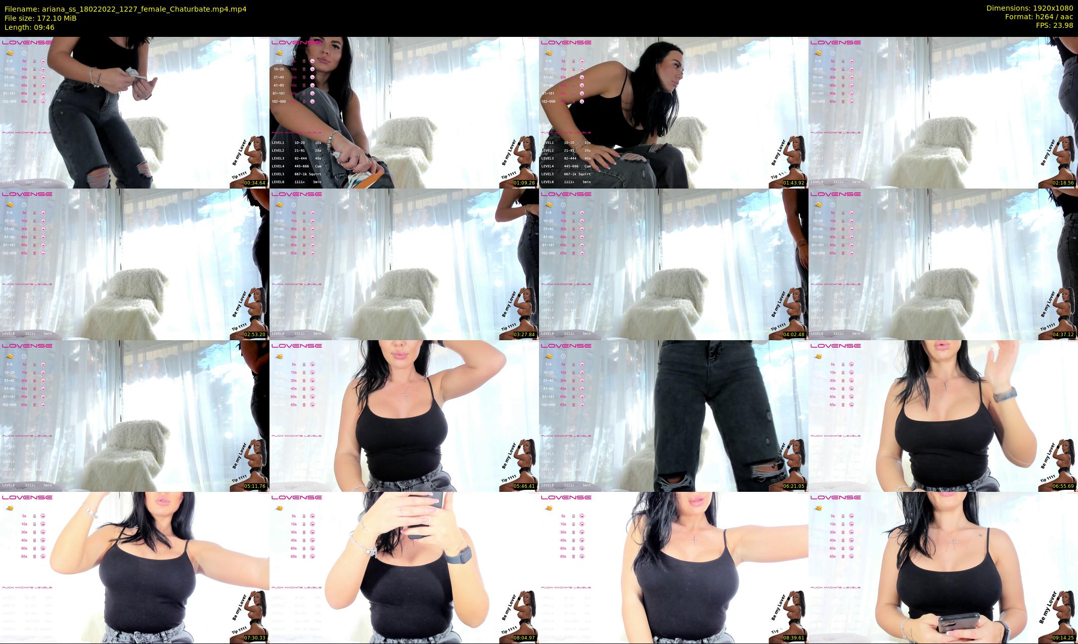 ariana_ss — 10 minute Chaturbate female cam show recording, 1080p, Feb 18, 2022