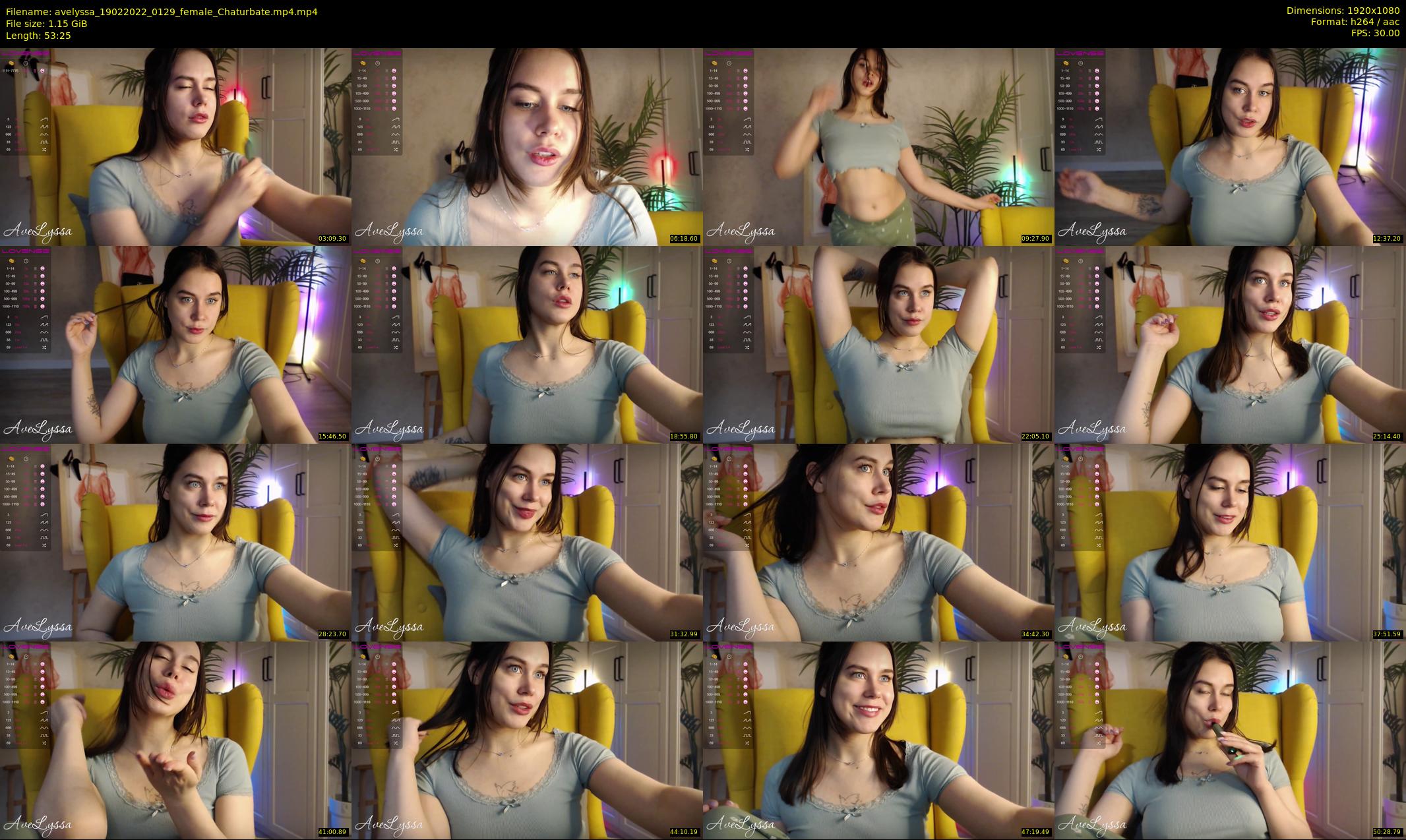 avelyssa — 54 minute Chaturbate female cam show recording, 1080p, Feb 19, 2022