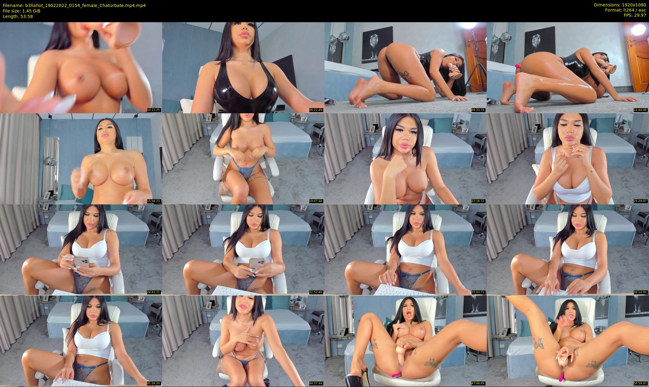 b3llahot — 54 minute Chaturbate female cam show recording, 1080p, Feb 19, 2022