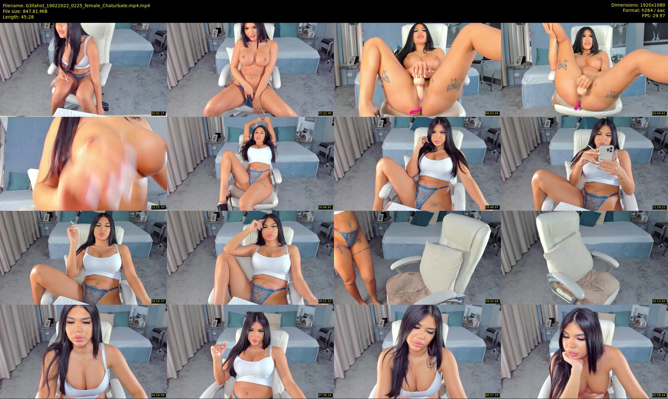 b3llahot — 46 minute Chaturbate female cam show recording, 1080p, Feb 19, 2022