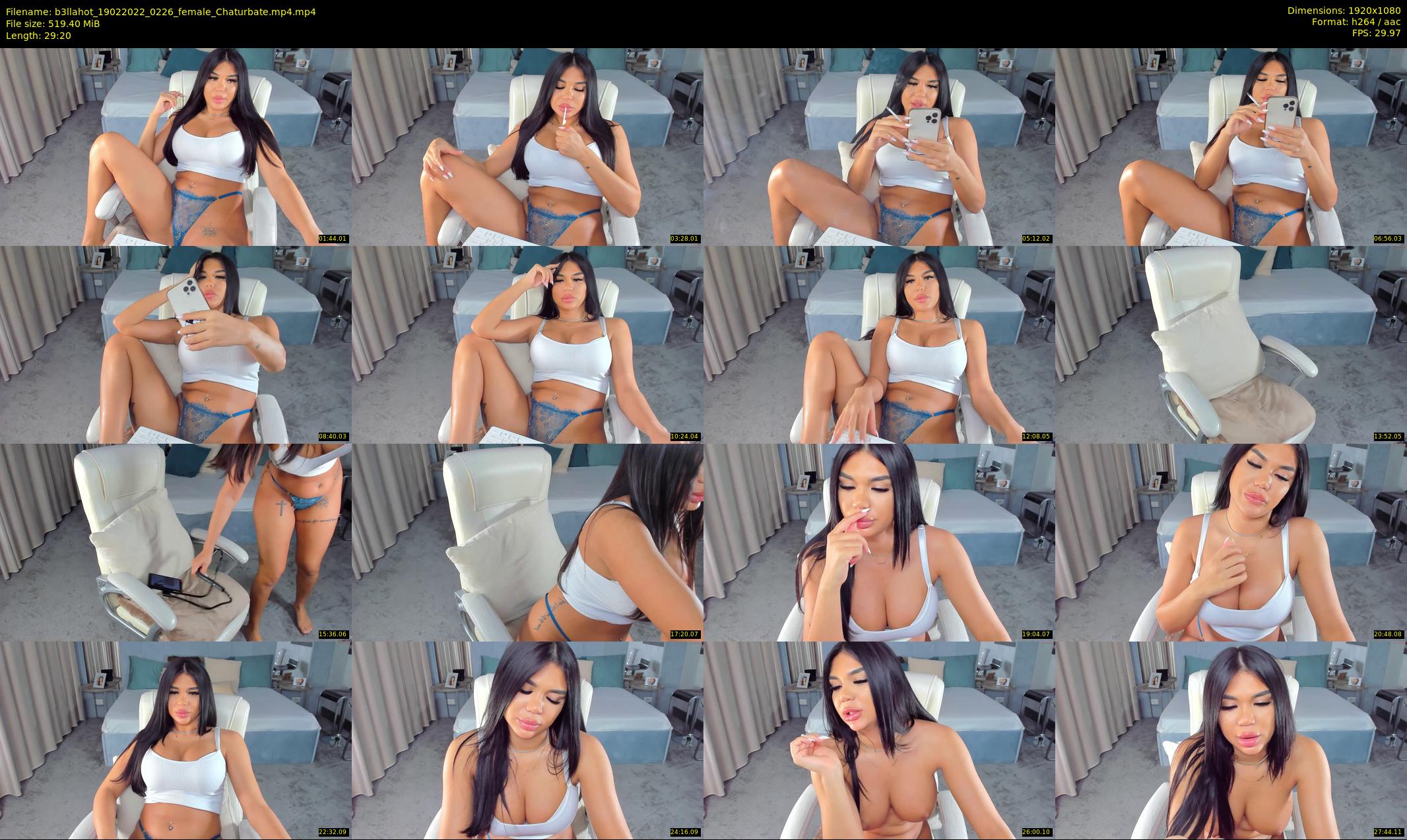 b3llahot — 30 minute Chaturbate female cam show recording, 1080p, Feb 19, 2022