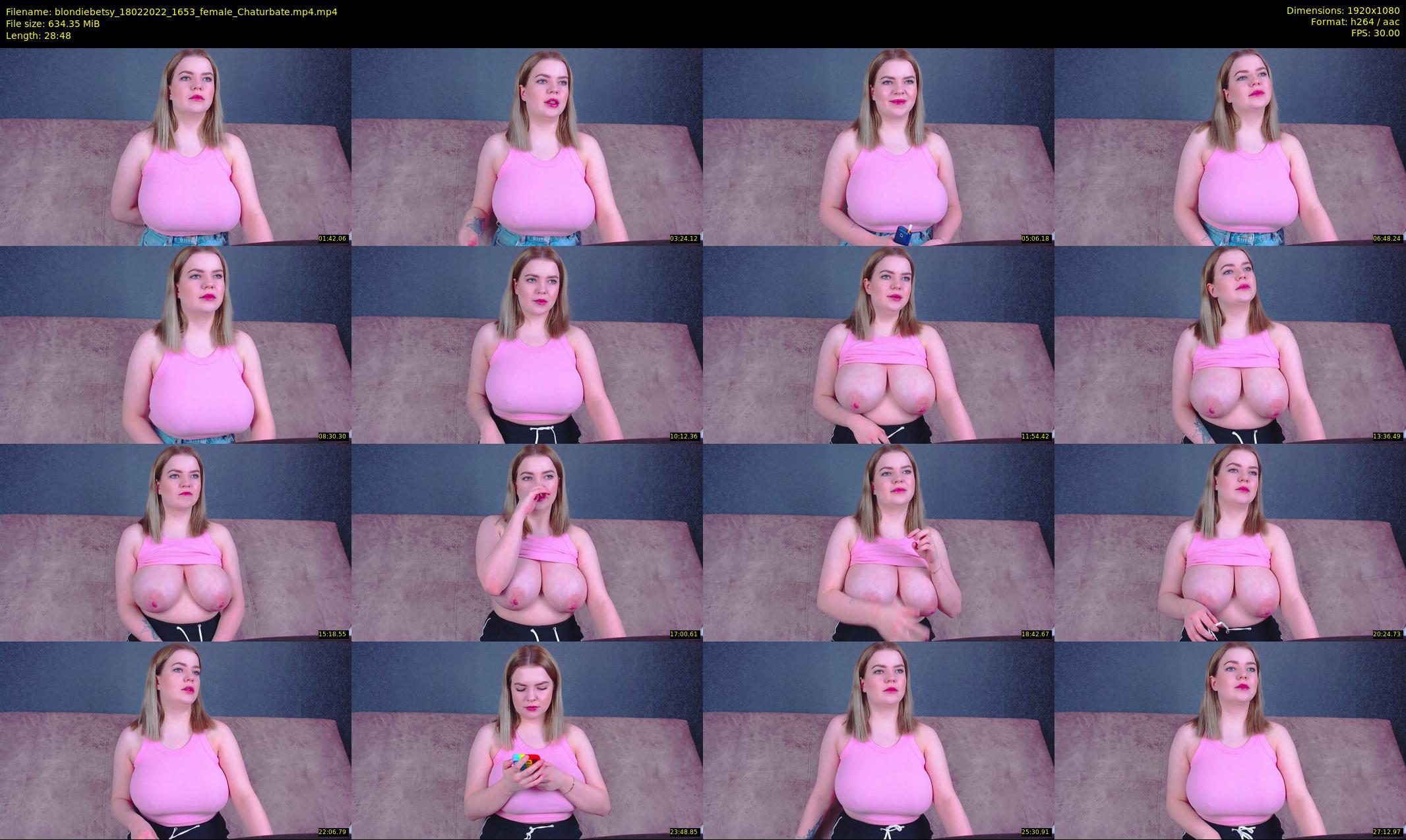 blondiebetsy — 29 minute Chaturbate female cam show recording, 1080p, Feb 18, 2022