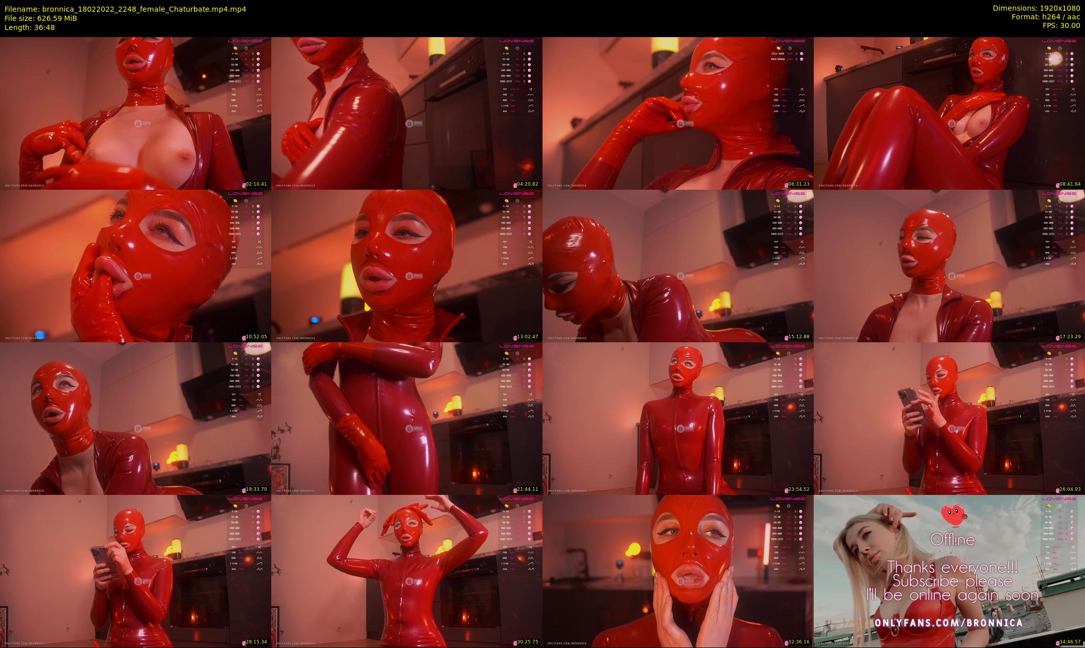 bronnica — 37 minute Chaturbate female cam show recording, 1080p, Feb 18, 2022