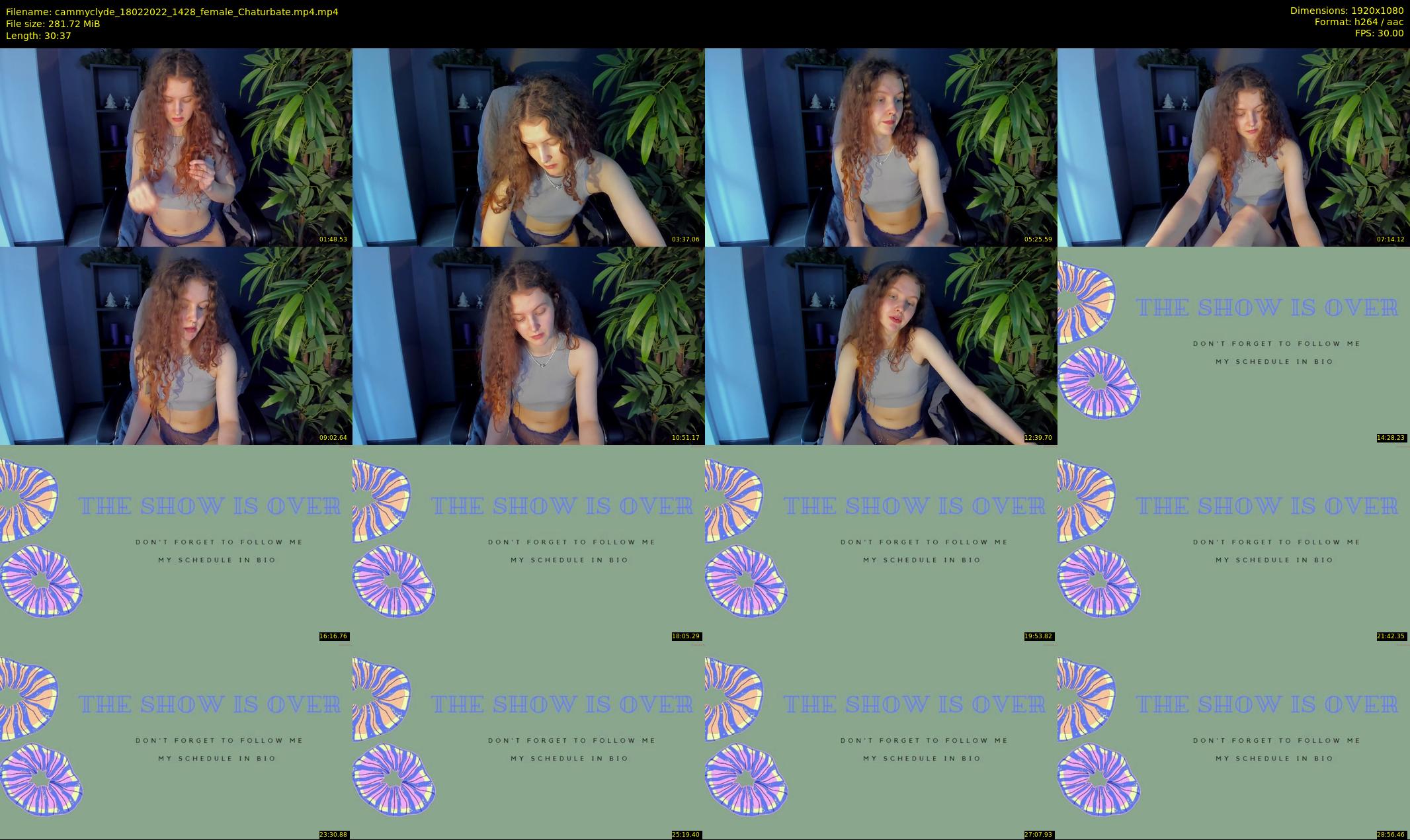 cammyclyde — 31 minute Chaturbate female cam show recording, 1080p, Feb 18, 2022