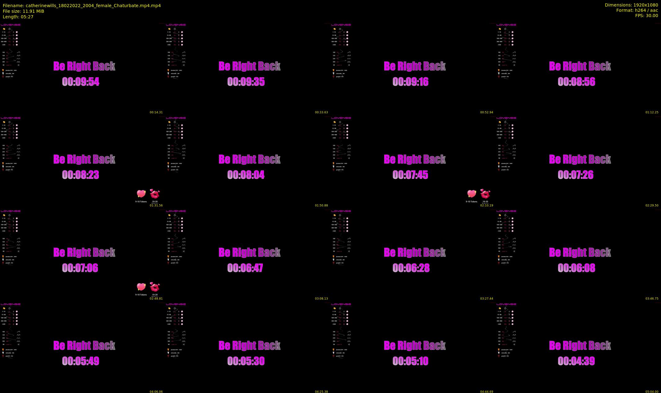 catherinewills — 6 minute Chaturbate female cam show recording, 1080p, Feb 18, 2022