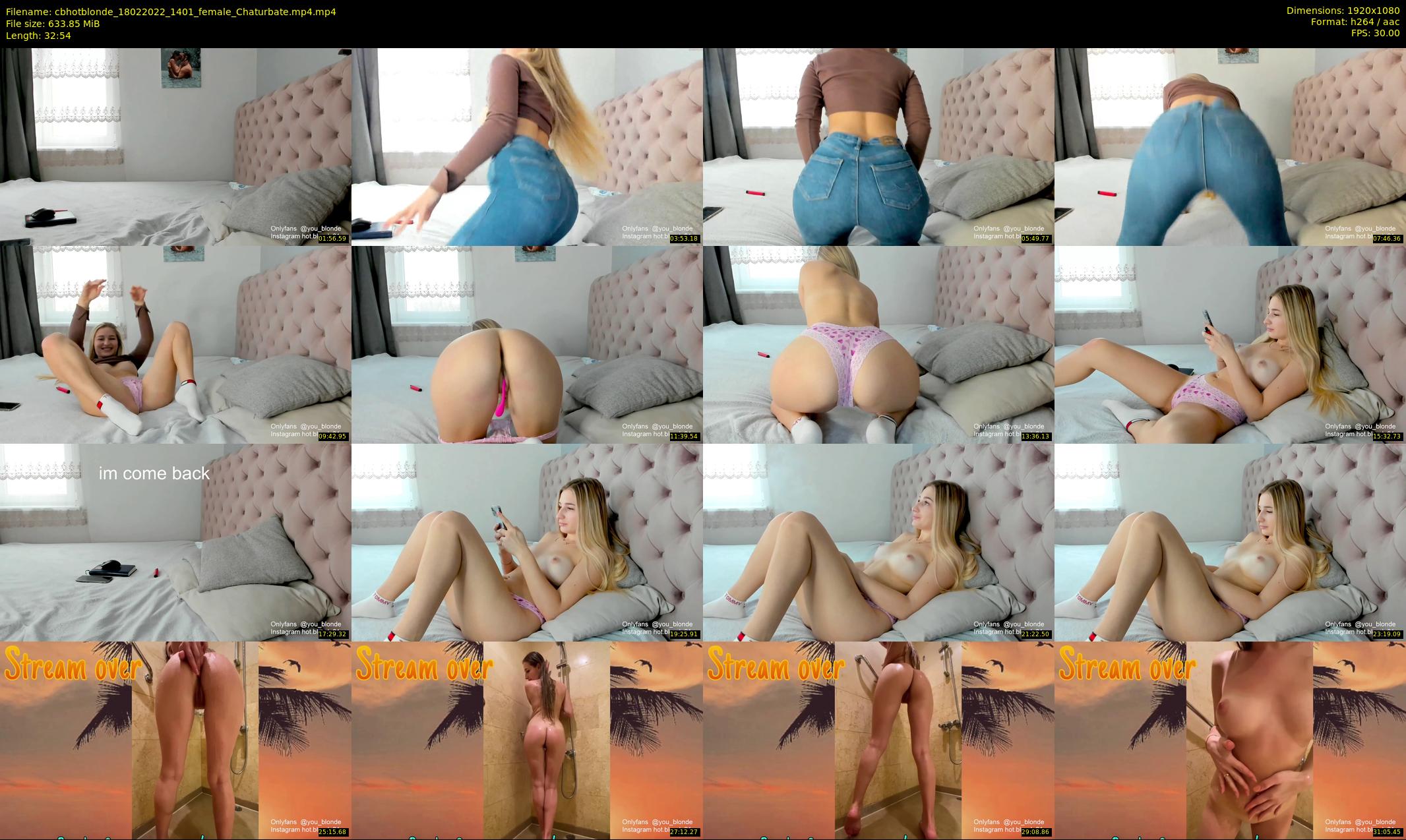 cbhotblonde — 33 minute Chaturbate female cam show recording, 1080p, Feb 18, 2022