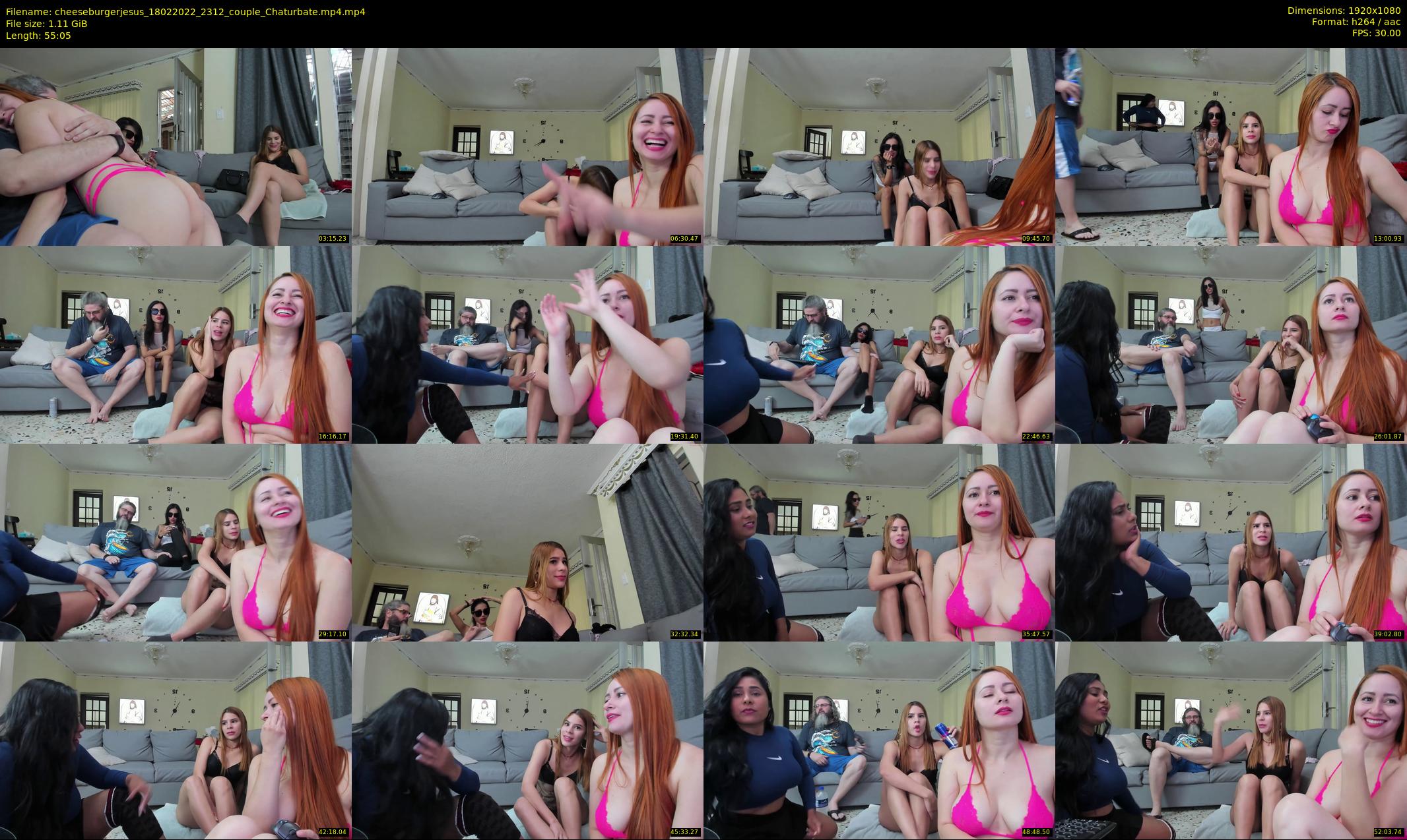 cheeseburgerjesus — 56 minute Chaturbate couple cam show recording, 1080p, Feb 18, 2022