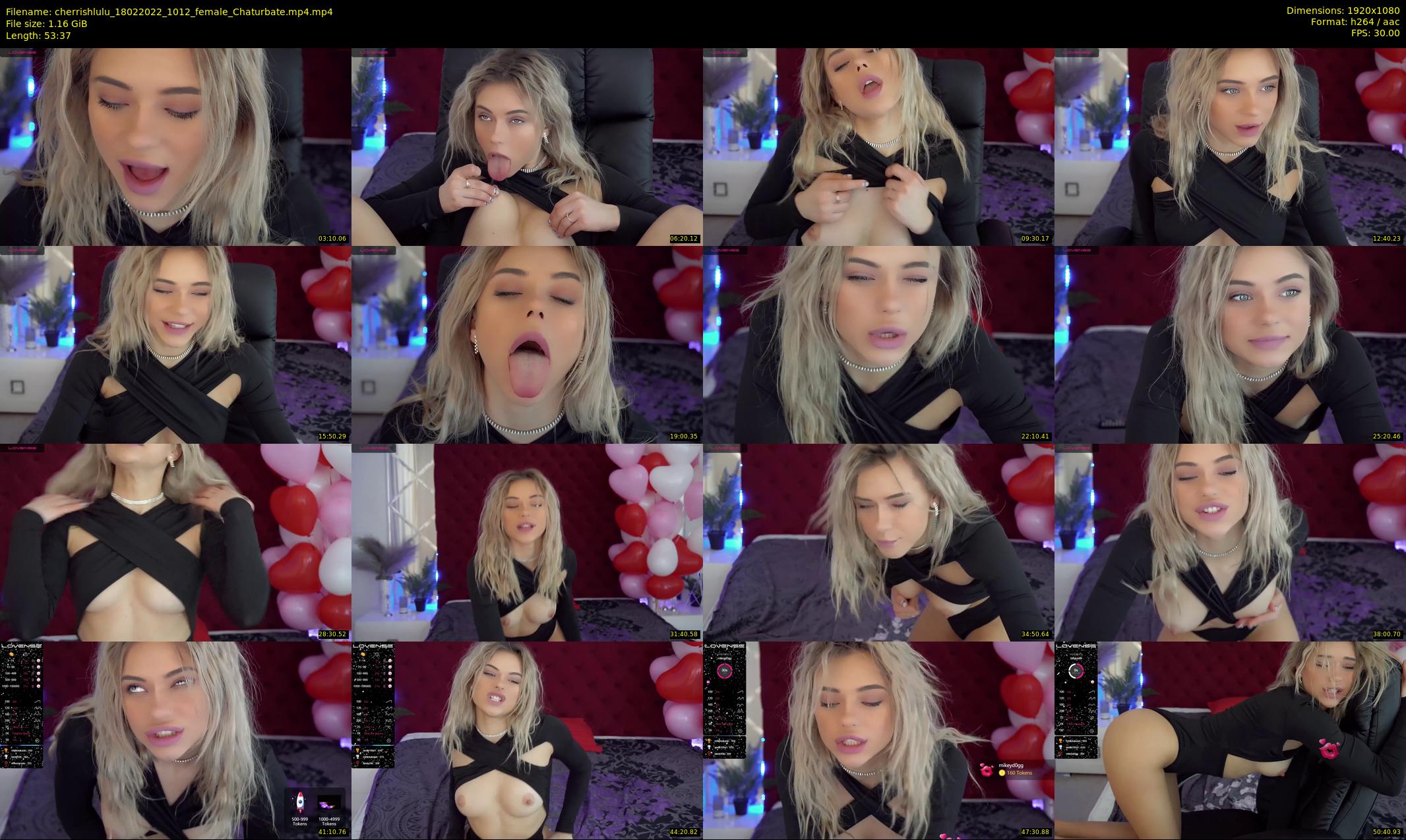 cherrishlulu — 54 minute Chaturbate female cam show recording, 1080p, Feb 18, 2022