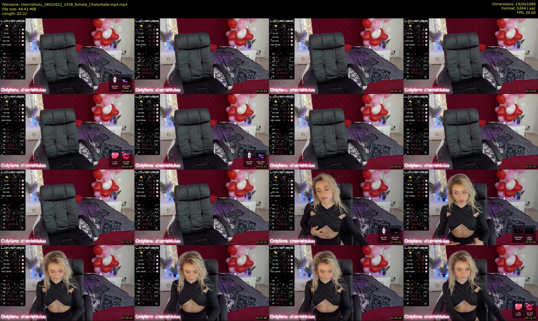 cherrishlulu — 3 minute Chaturbate female cam show recording, 1080p, Feb 18, 2022