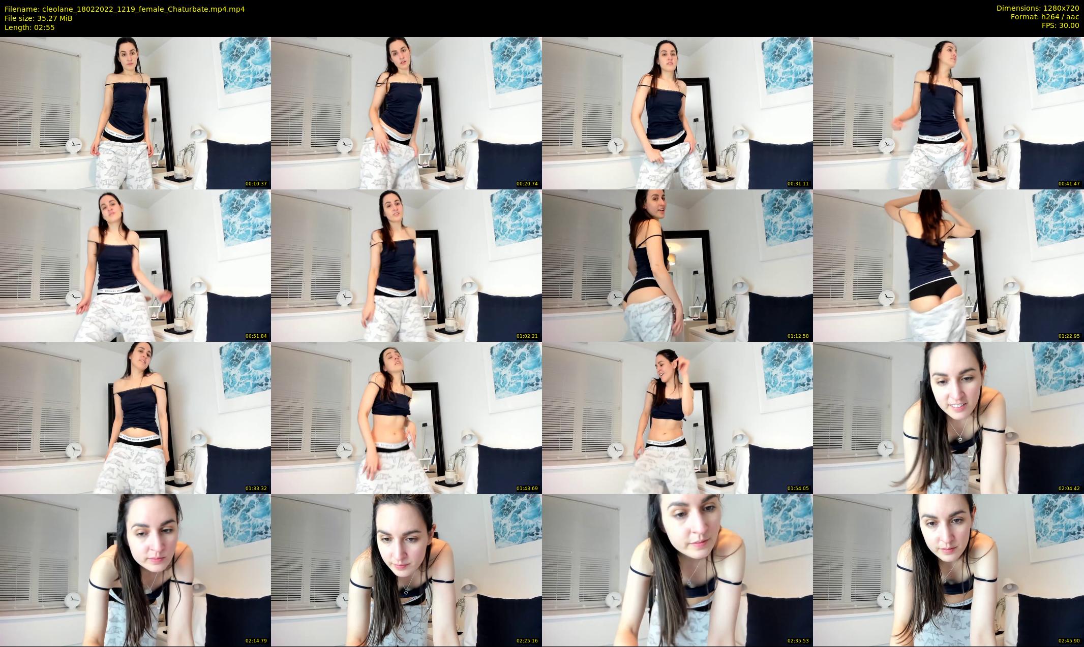 cleolane — 3 minute Chaturbate female cam show recording, 720p, Feb 18, 2022
