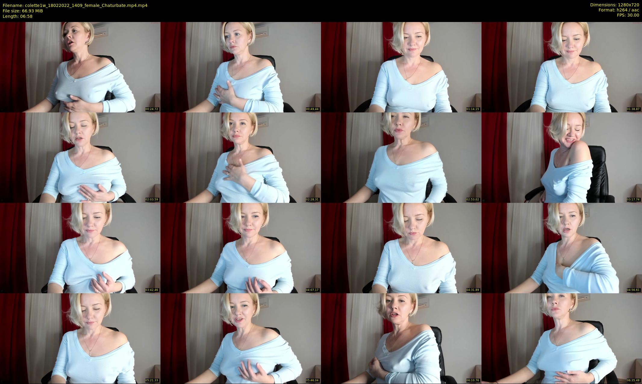 colette1w — 7 minute Chaturbate female cam show recording, 720p, Feb 18, 2022