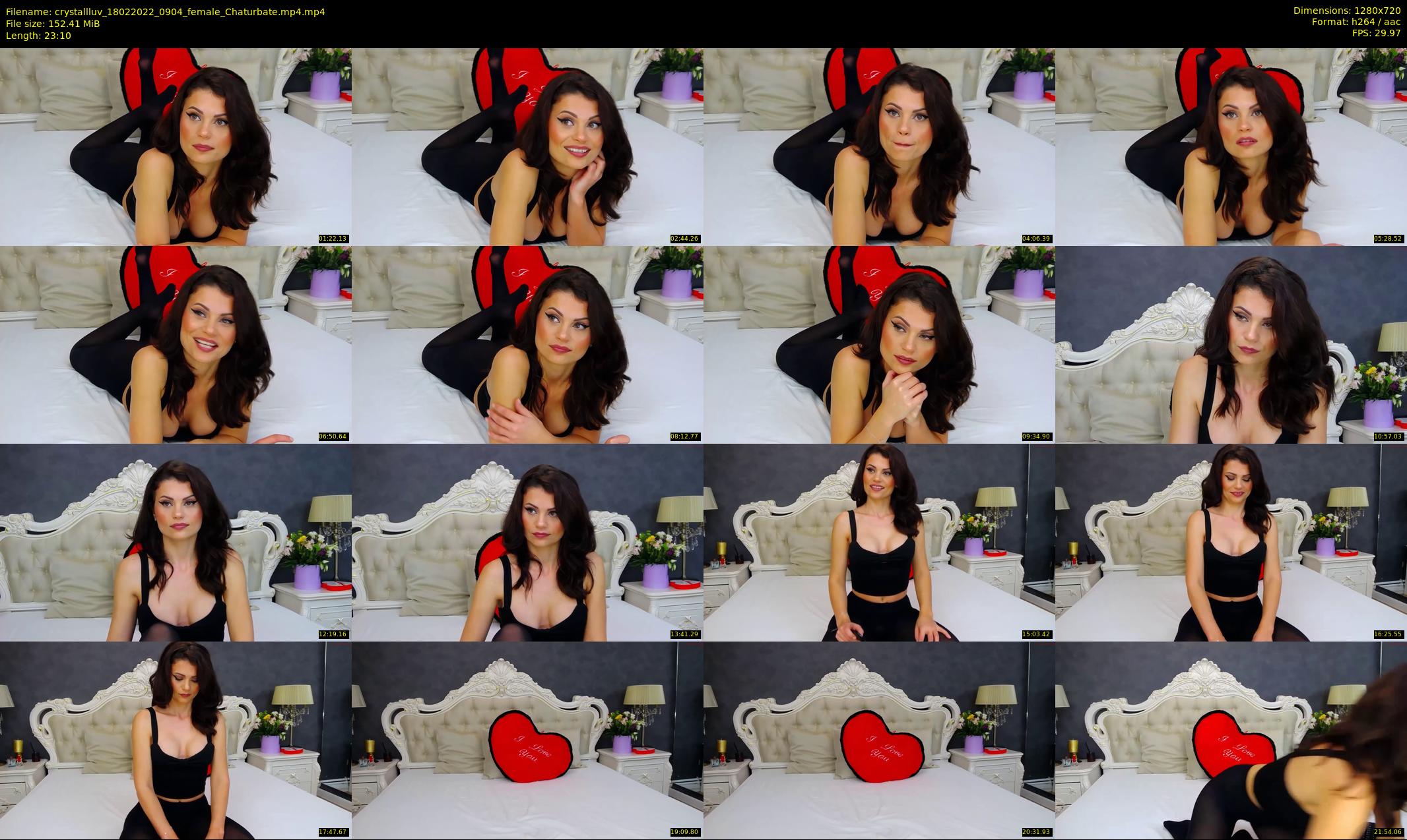 crystallluv — 24 minute Chaturbate female cam show recording, 720p, Feb 18, 2022