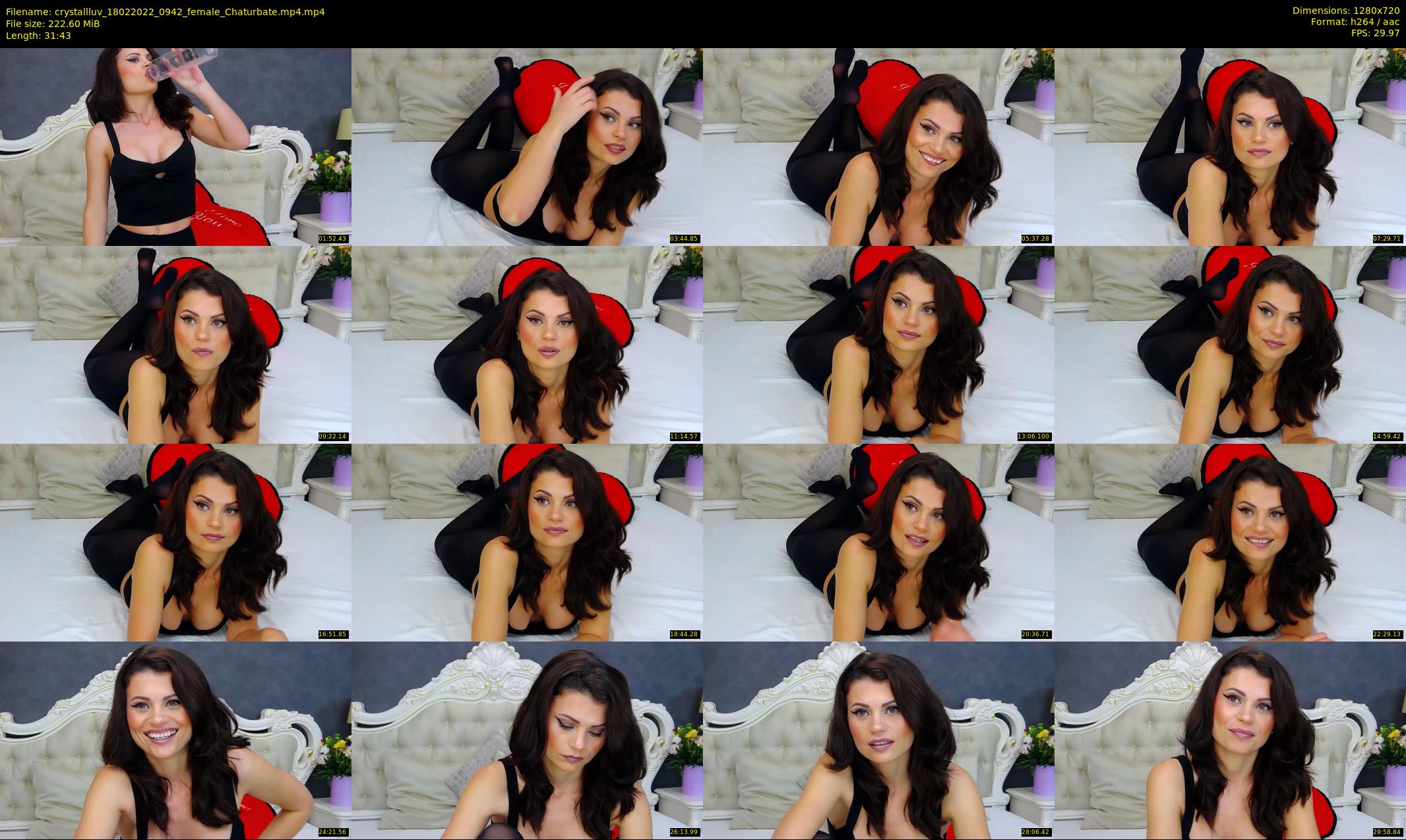 crystallluv — 32 minute Chaturbate female cam show recording, 720p, Feb 18, 2022