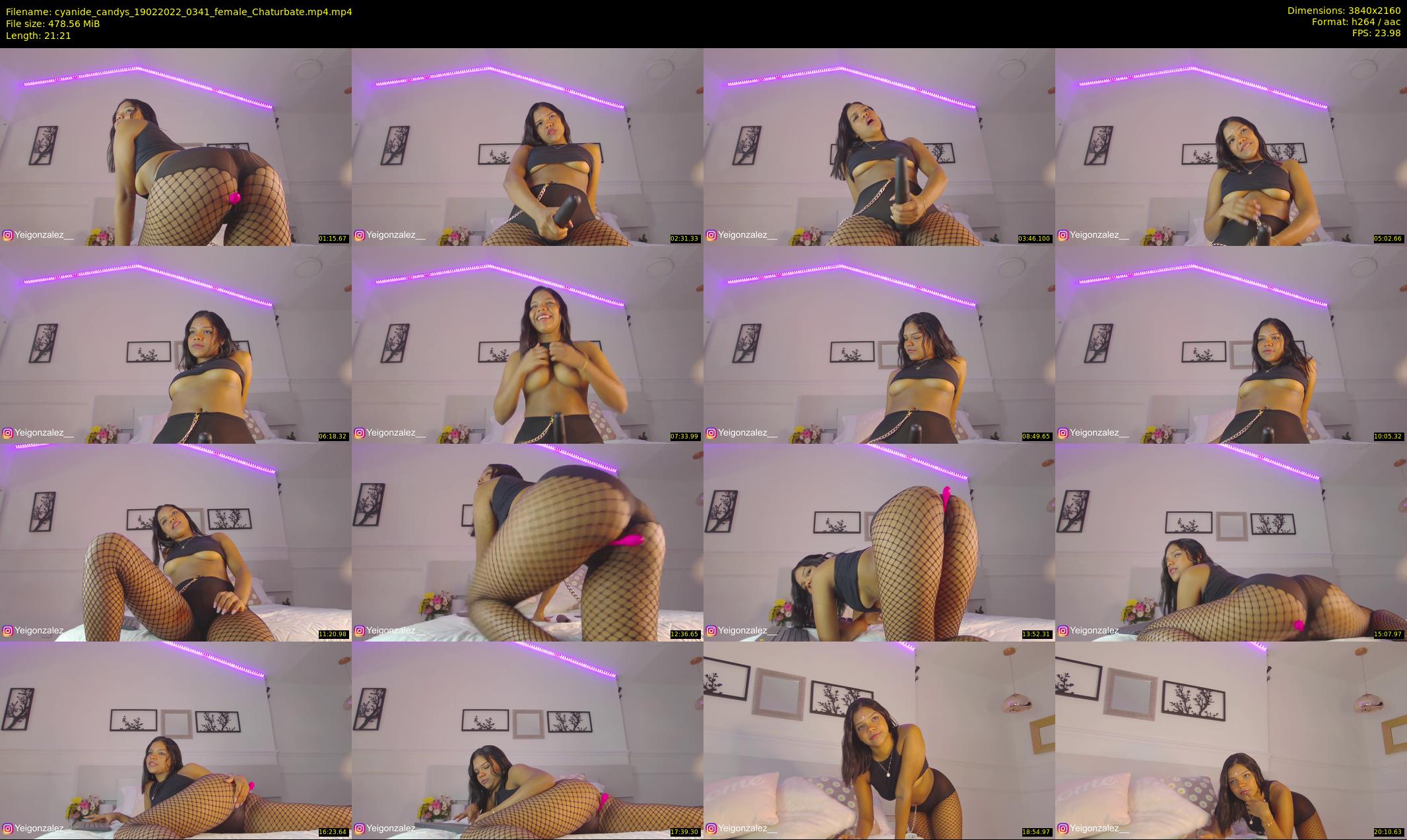 cyanide_candys — 22 minute Chaturbate female cam show recording, 4K, Feb 19, 2022