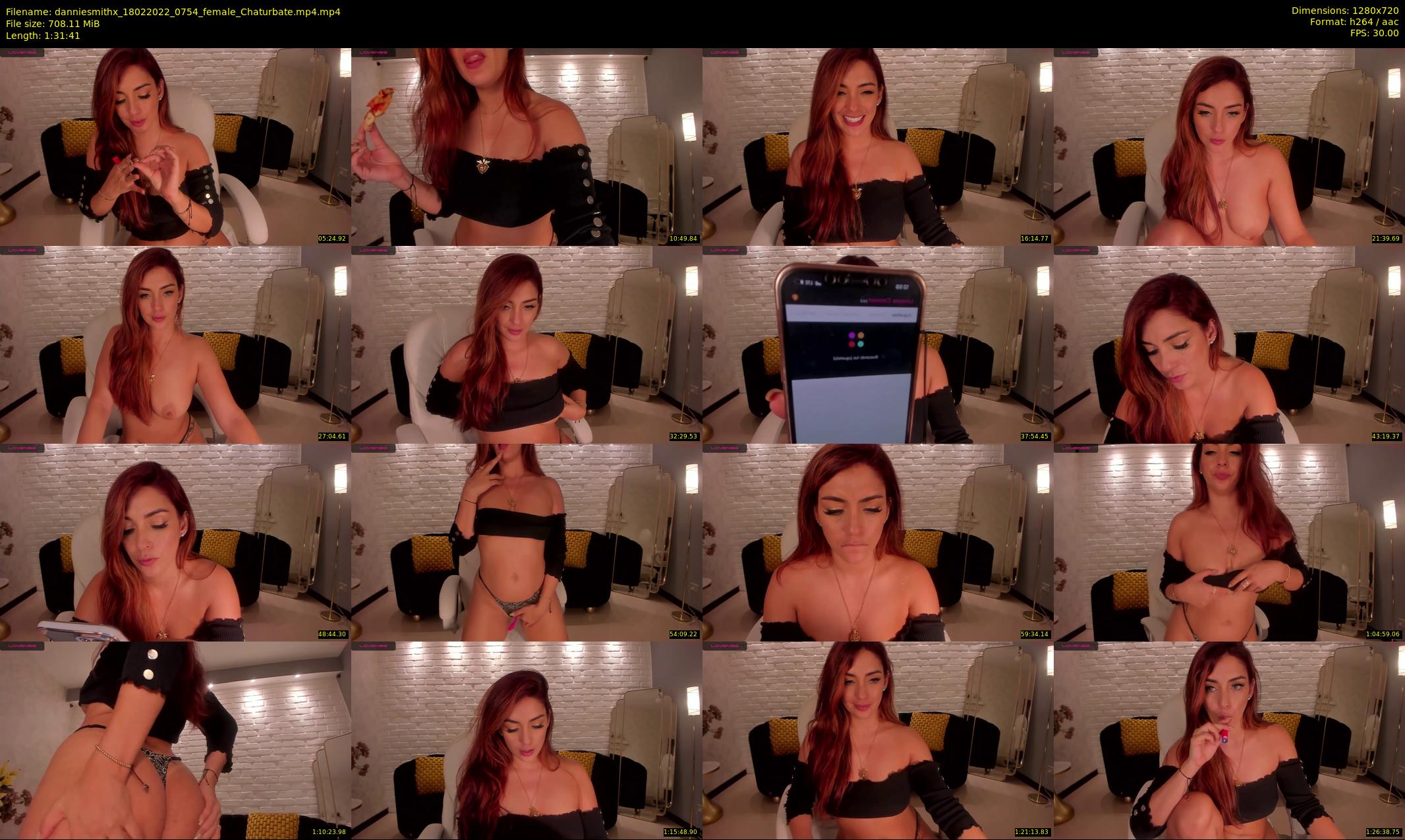 danniesmithx — 92 minute Chaturbate female cam show recording, 720p, Feb 18, 2022