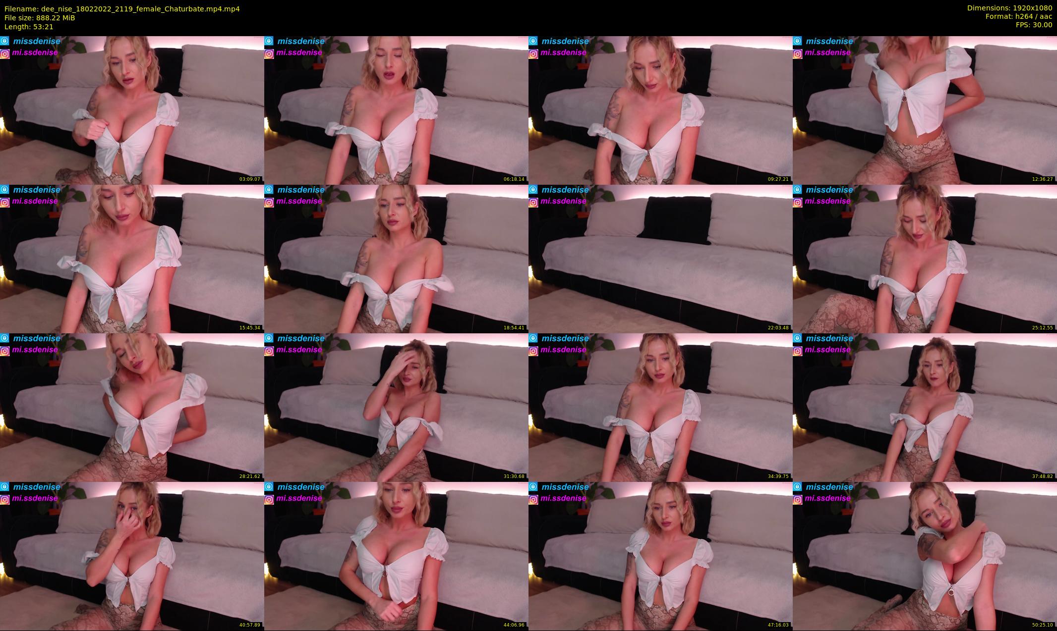 dee_nise — 54 minute Chaturbate female cam show recording, 1080p, Feb 18, 2022