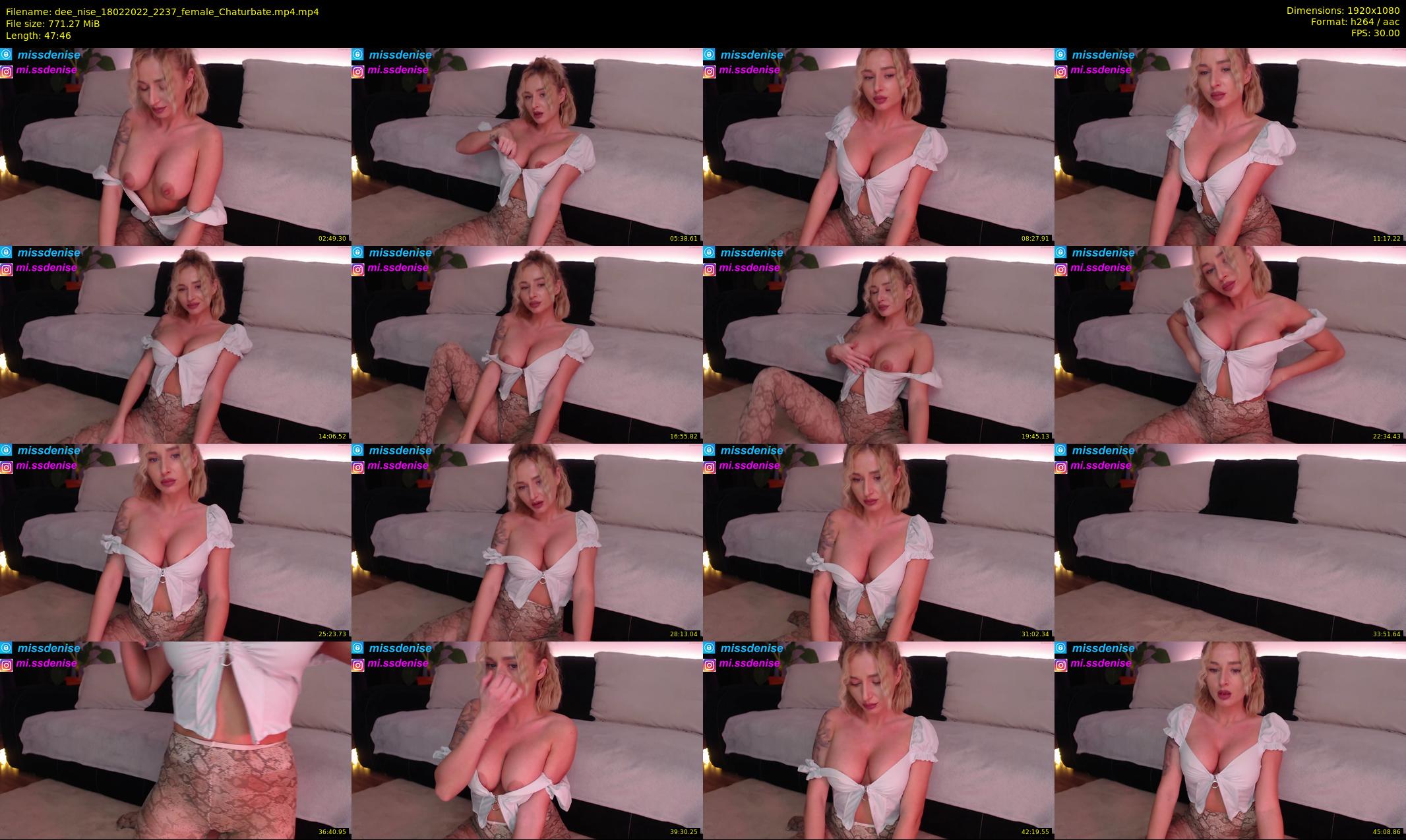 dee_nise — 48 minute Chaturbate female cam show recording, 1080p, Feb 18, 2022