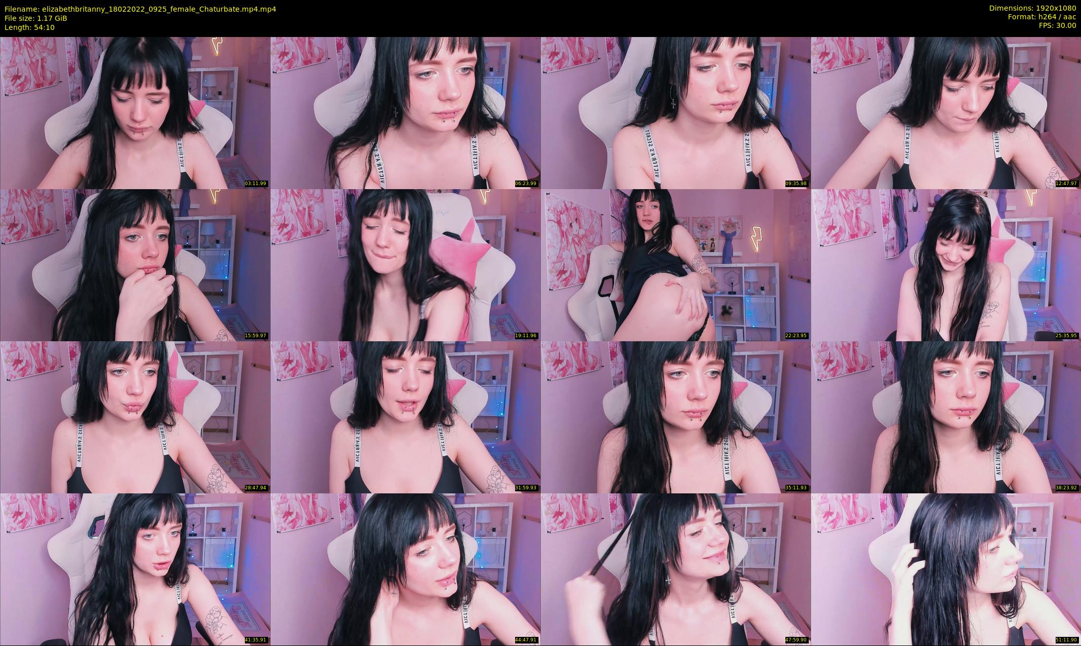 elizabethbritanny — 55 minute Chaturbate female cam show recording, 1080p, Feb 18, 2022