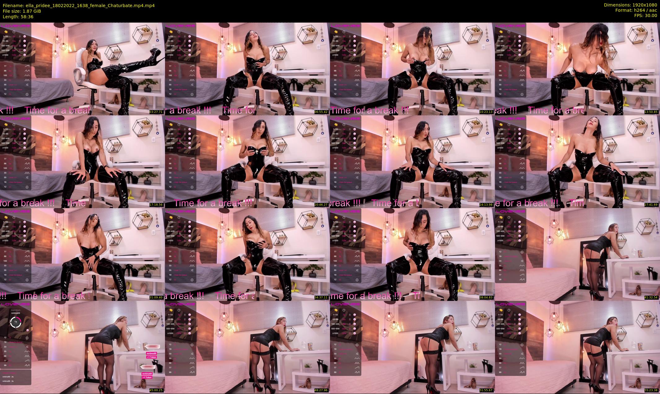 ella_pridee — 59 minute Chaturbate female cam show recording, 1080p, Feb 18, 2022