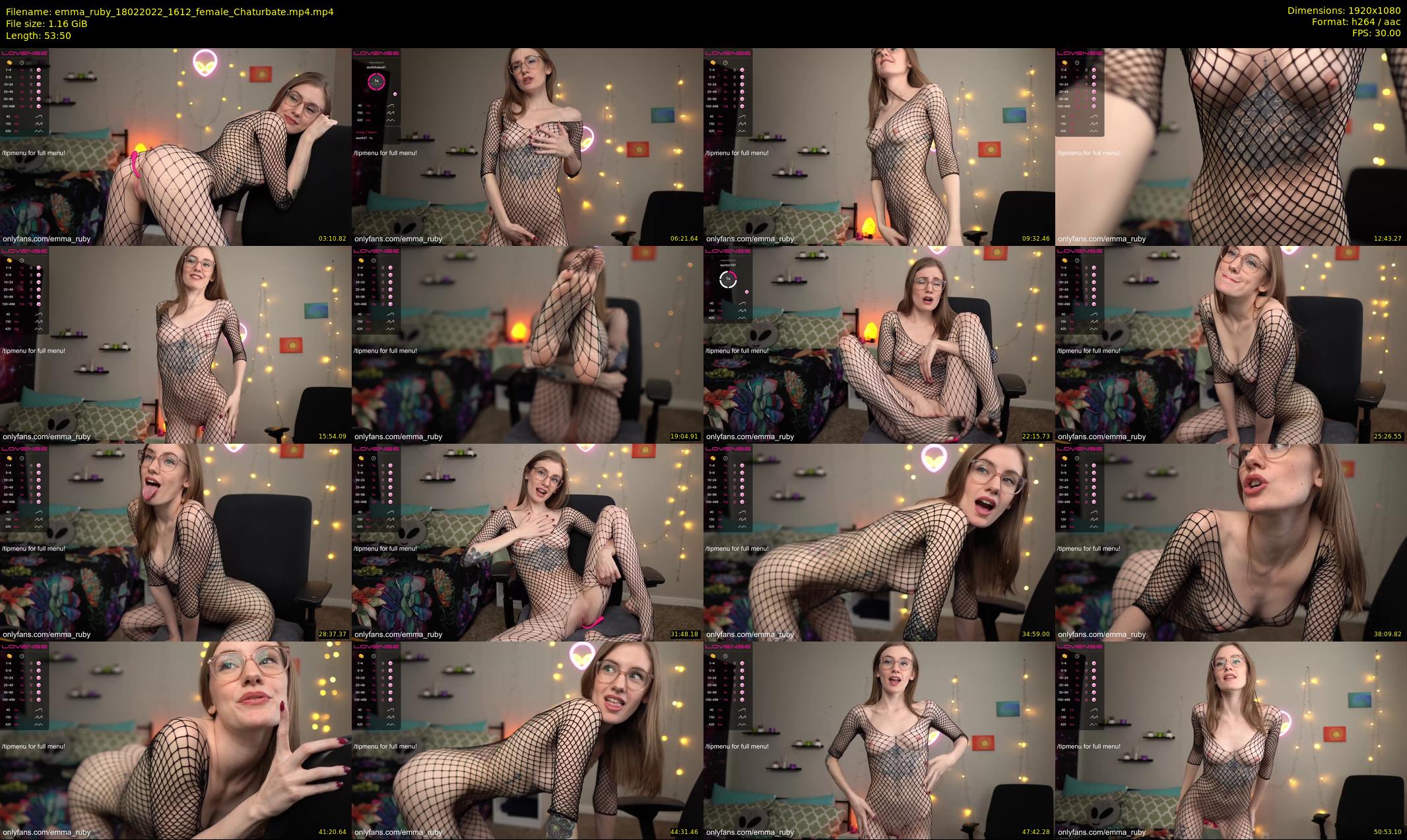 emma_ruby — 54 minute Chaturbate female cam show recording, 1080p, Feb 18, 2022