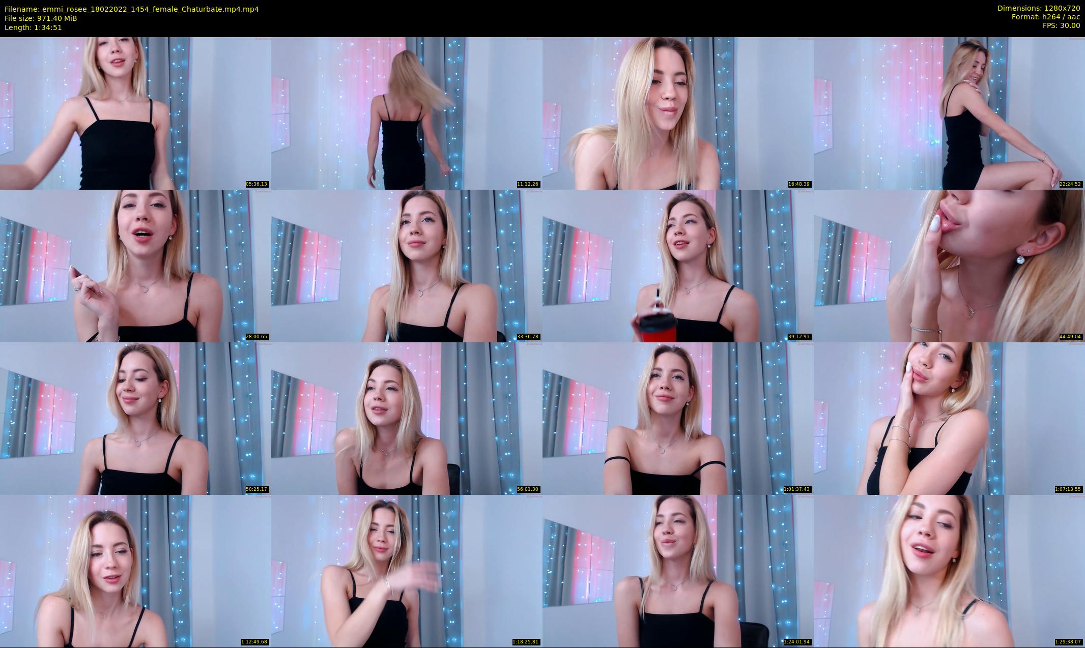 emmi_rosee — 95 minute Chaturbate female cam show recording, 720p, Feb 18, 2022