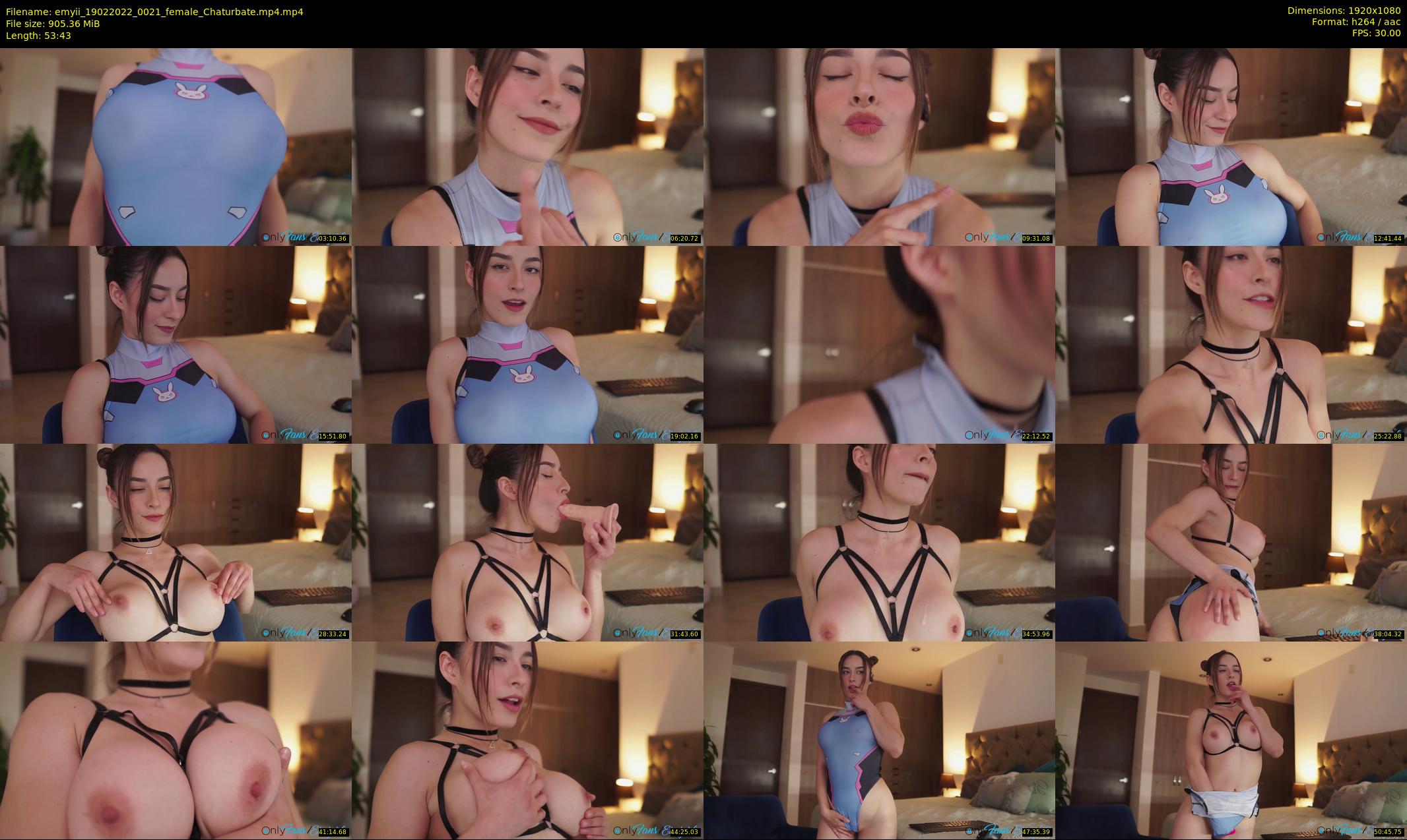 emyii — 54 minute Chaturbate female cam show recording, 1080p, Feb 19, 2022