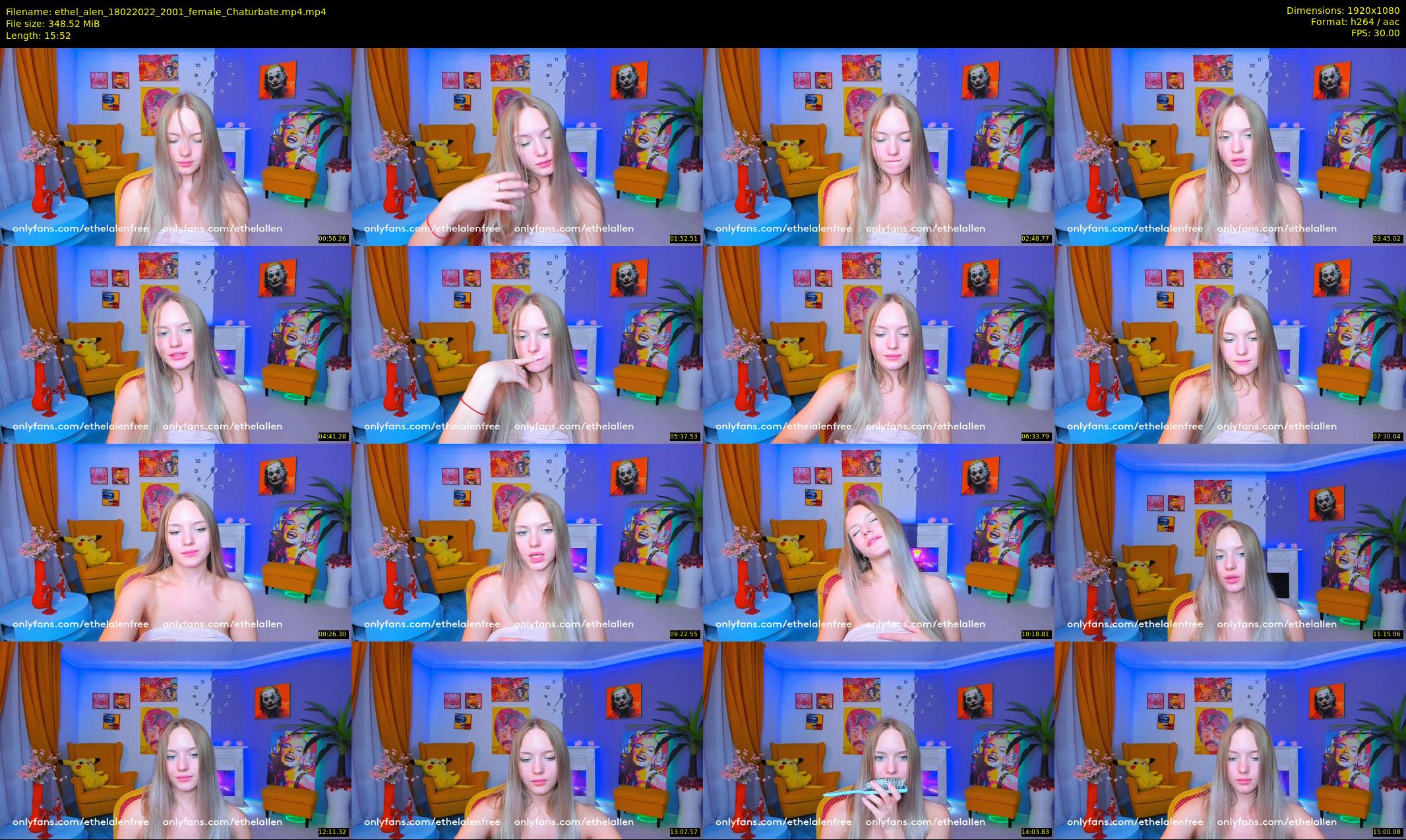 ethel_alen — 16 minute Chaturbate female cam show recording, 1080p, Feb 18, 2022